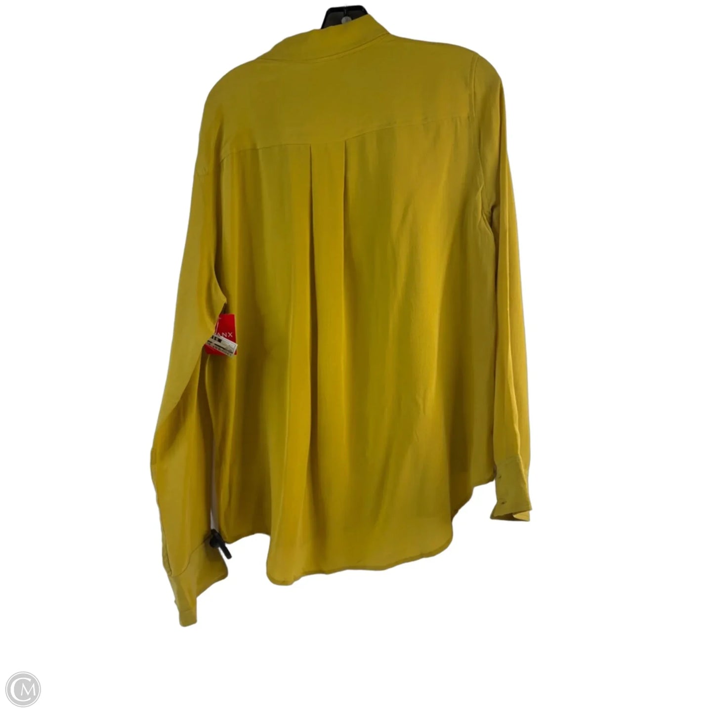 Top Long Sleeve By Spanx In Yellow, Size: L