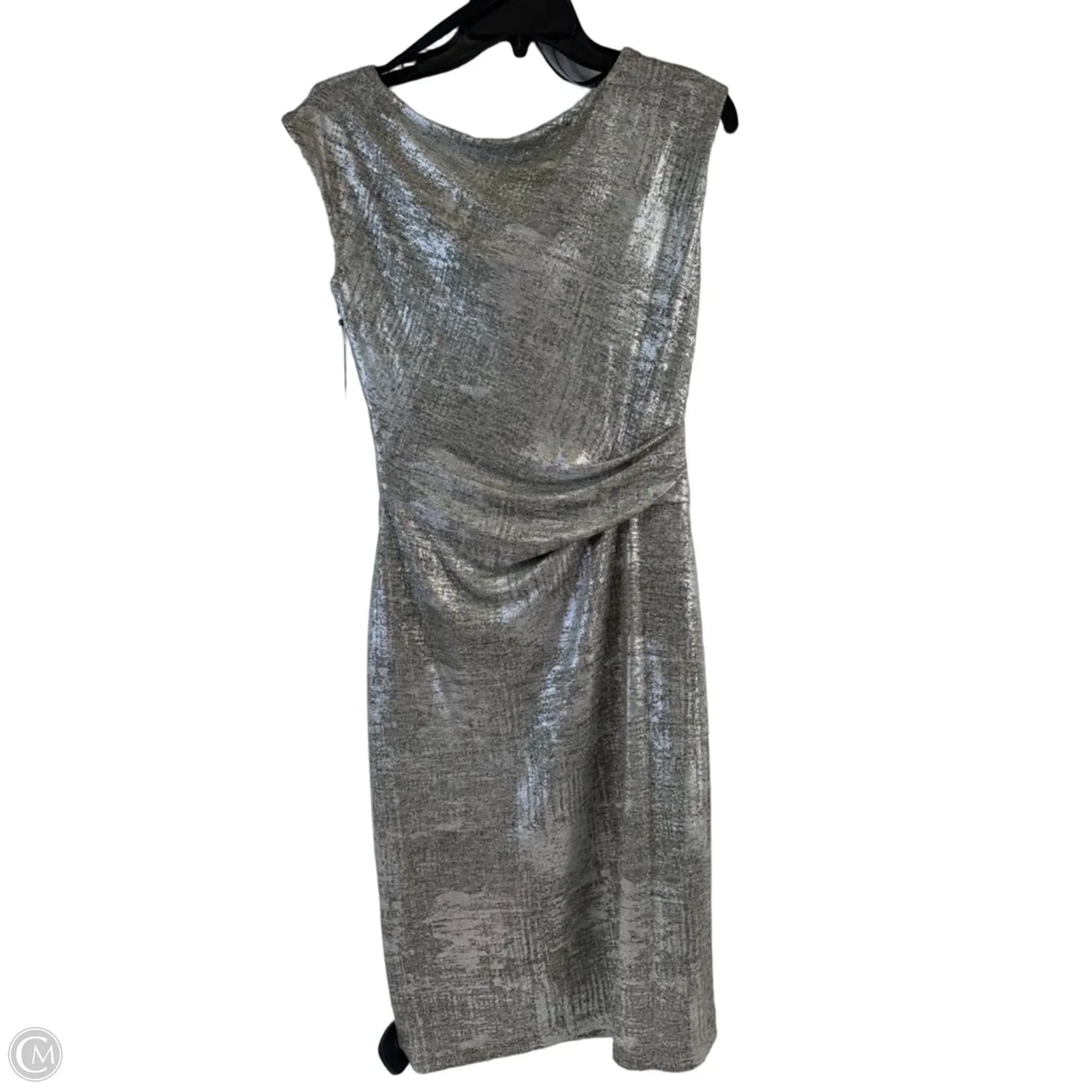 Dress Casual Midi By Vince Camuto In Silver, Size: S