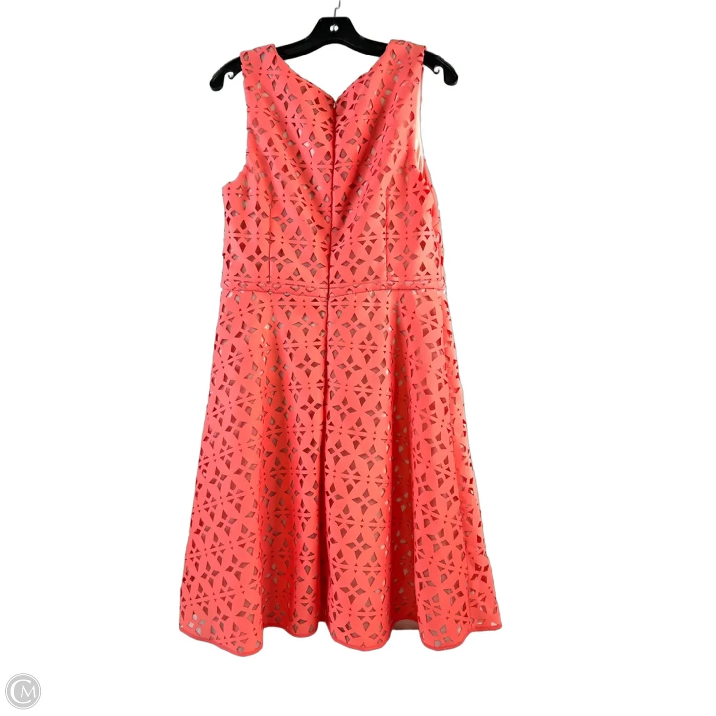 Dress Casual Midi By Adrianna Papell In Orange, Size: L