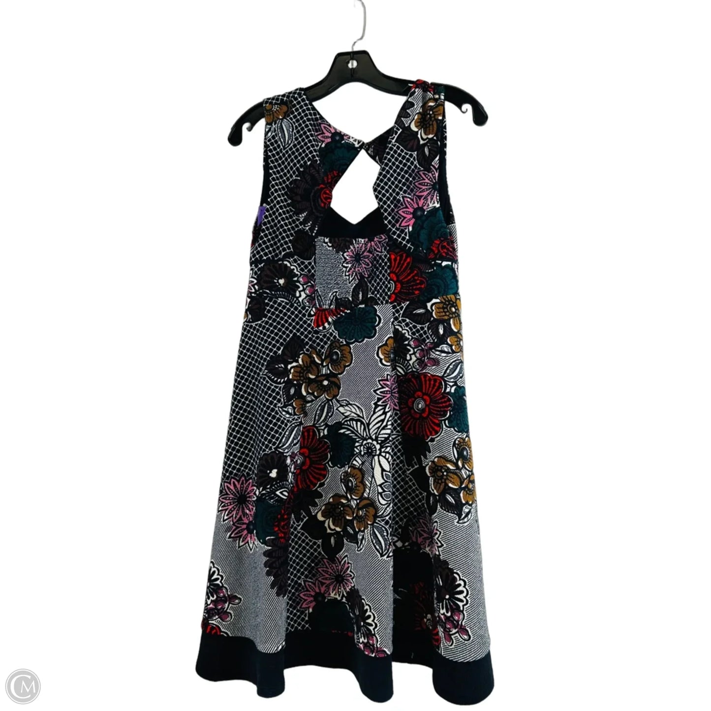 Dress Casual Midi By Maeve In Blue & White, Size: S