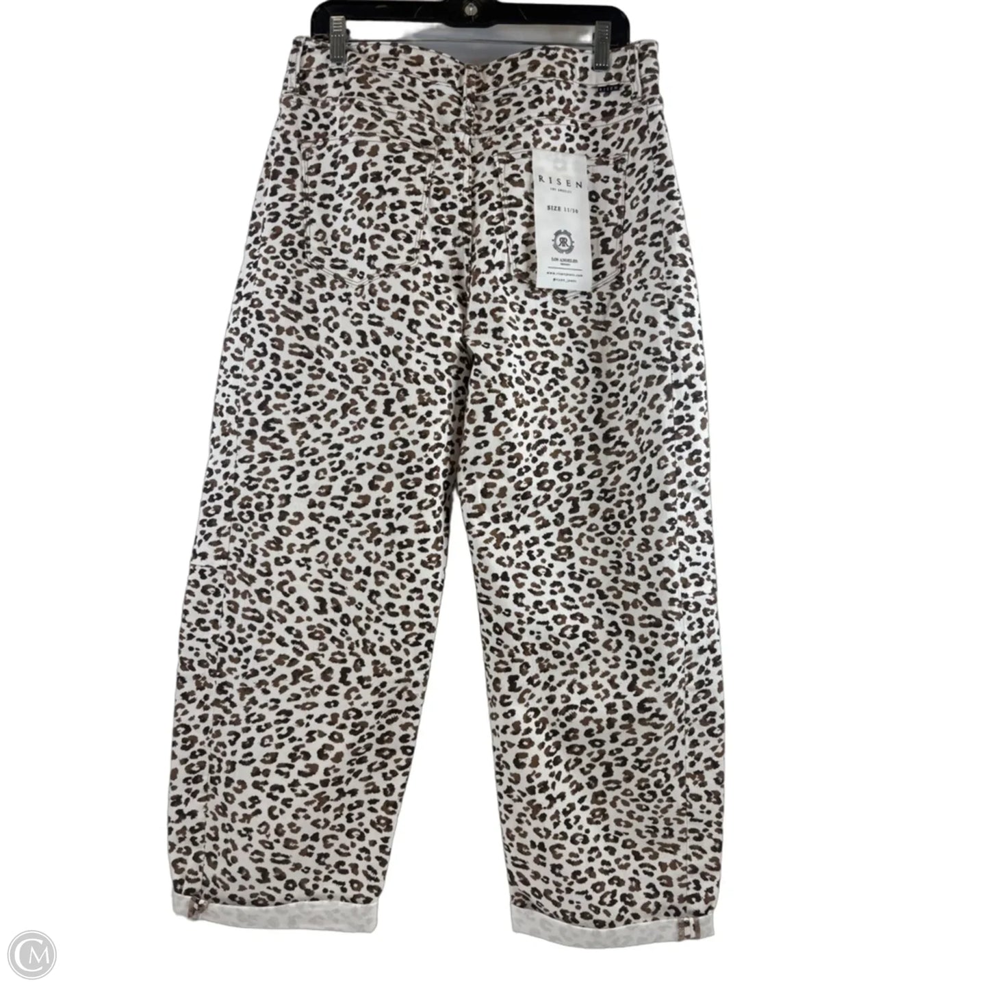 Jeans Cropped By Risen In Leopard Print, Size: 10
