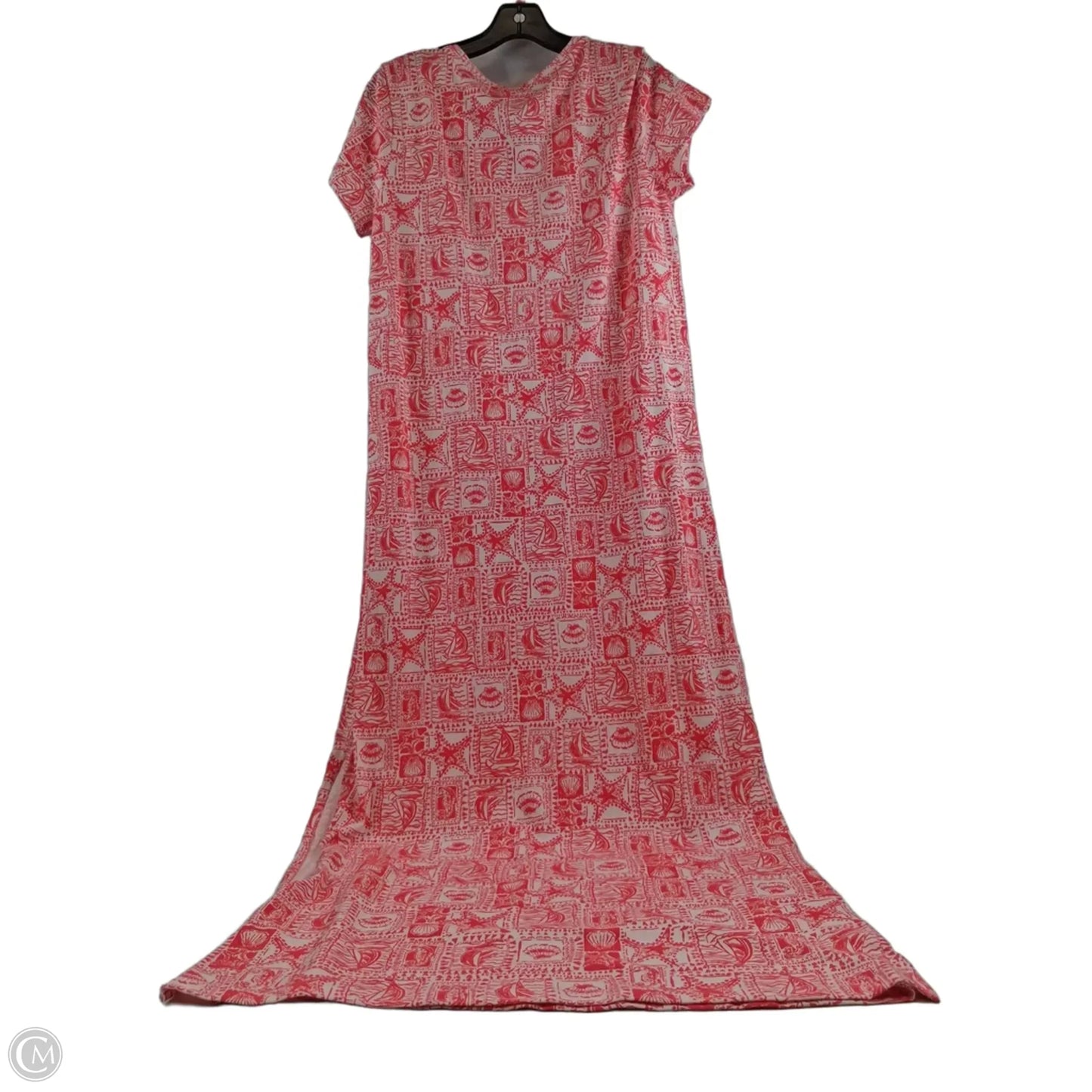 Dress Designer By Lilly Pulitzer In Red & White, Size: L