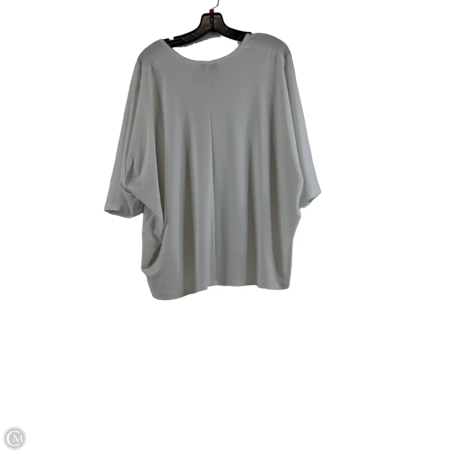 Top Short Sleeve By Joseph Ribkoff In White, Size: Xl