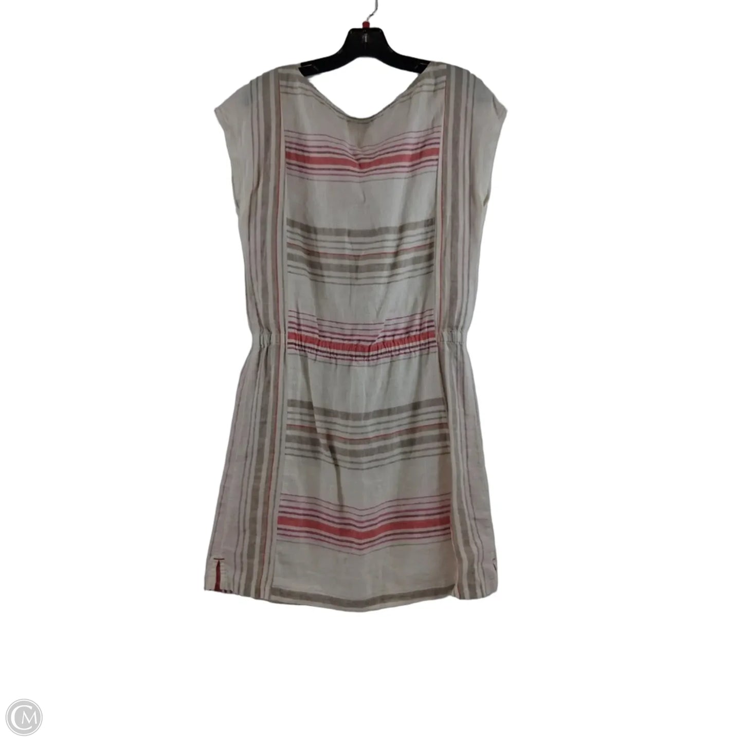Dress Casual Midi By Loft In Red & White, Size: Xs