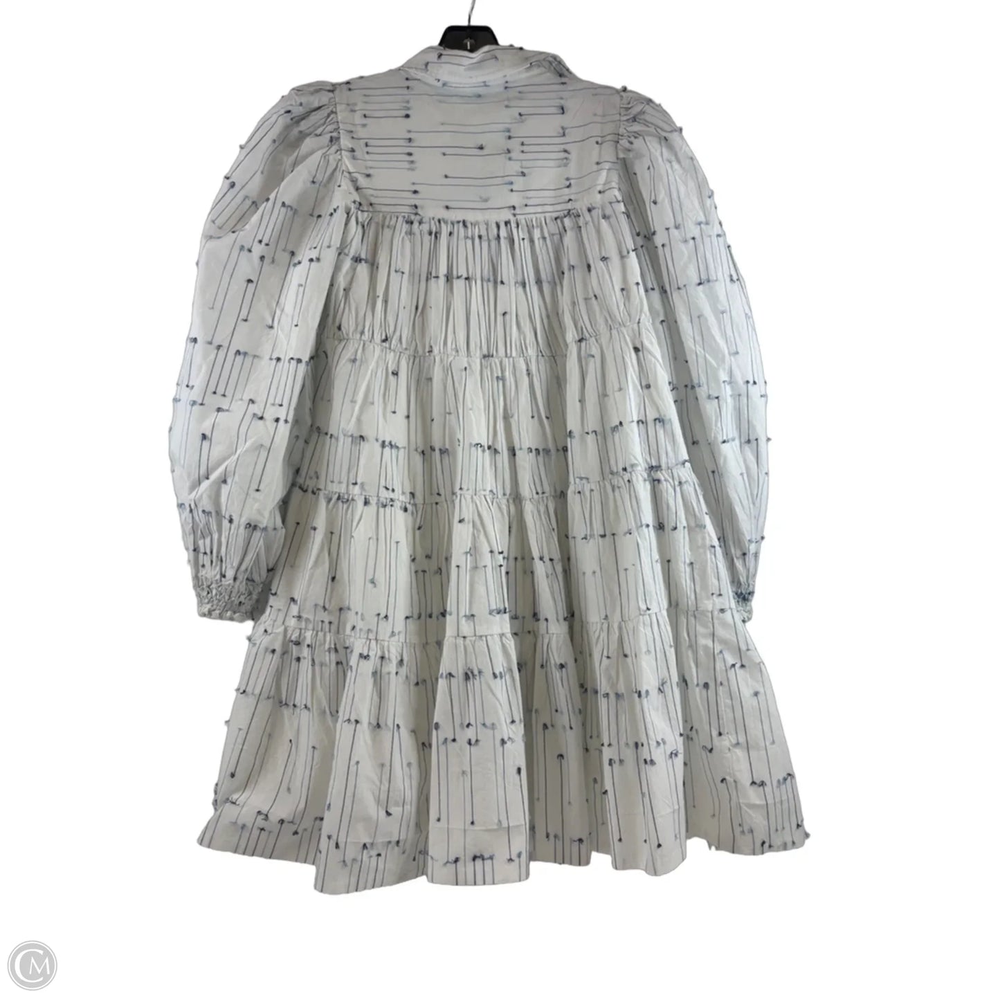 Dress Casual Midi By Maeve In Blue & White, Size: Xs