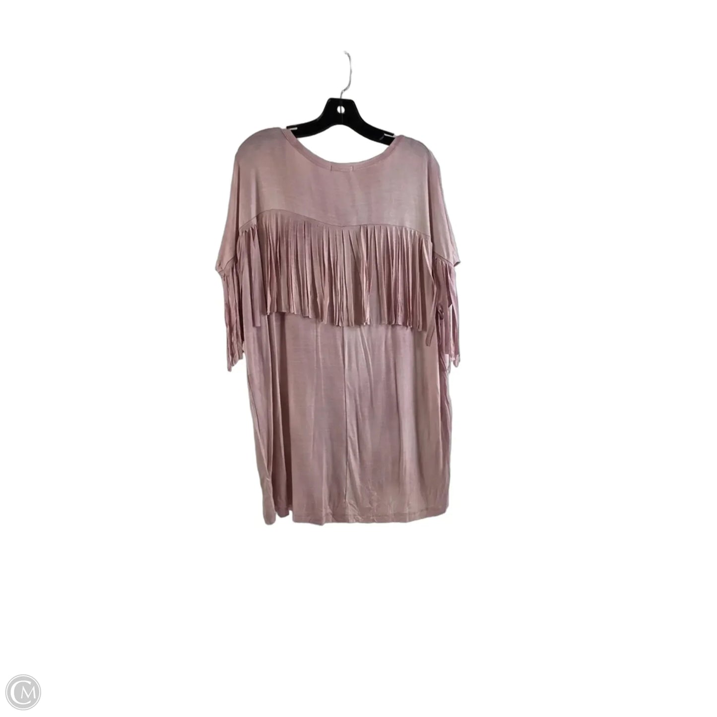 Top Short Sleeve By Oddi In Pink, Size: 2x