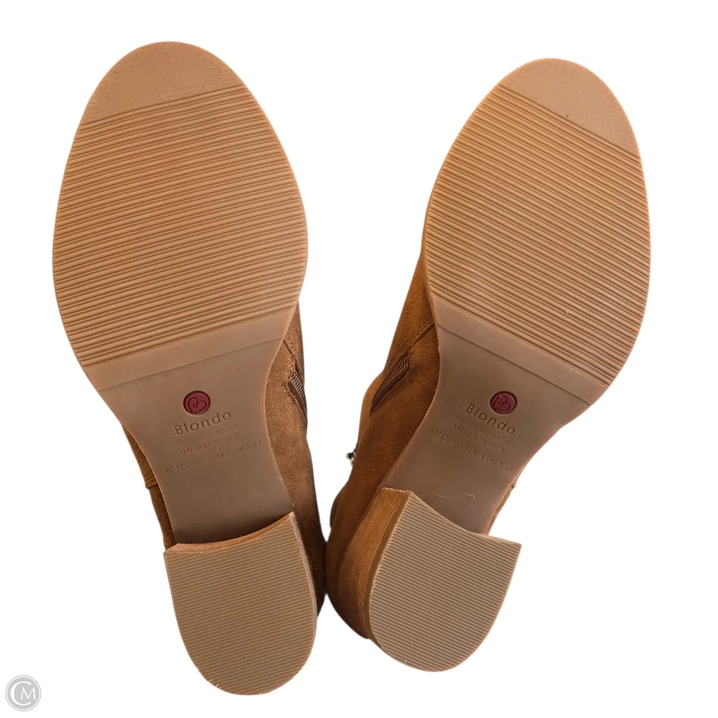 Boots Ankle Heels By Blondo In Brown, Size: 7