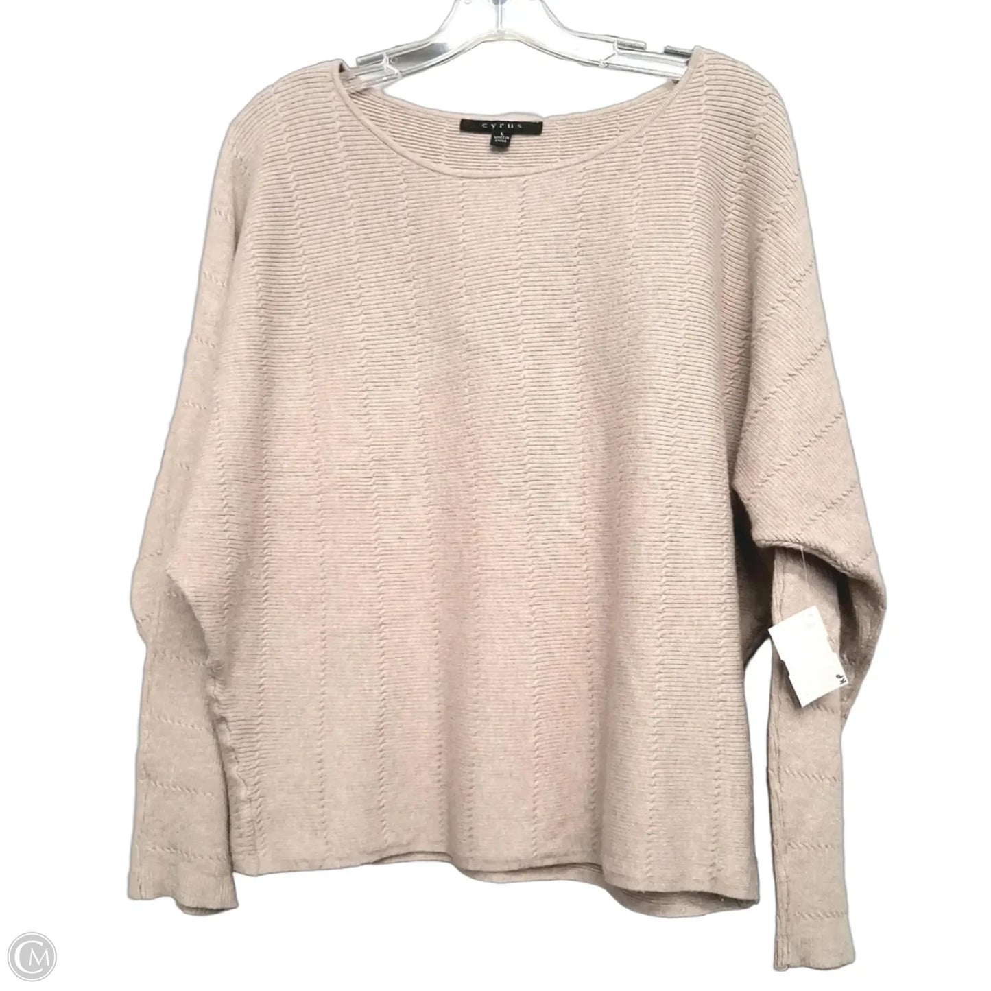Sweater By Cyrus In Taupe, Size: L