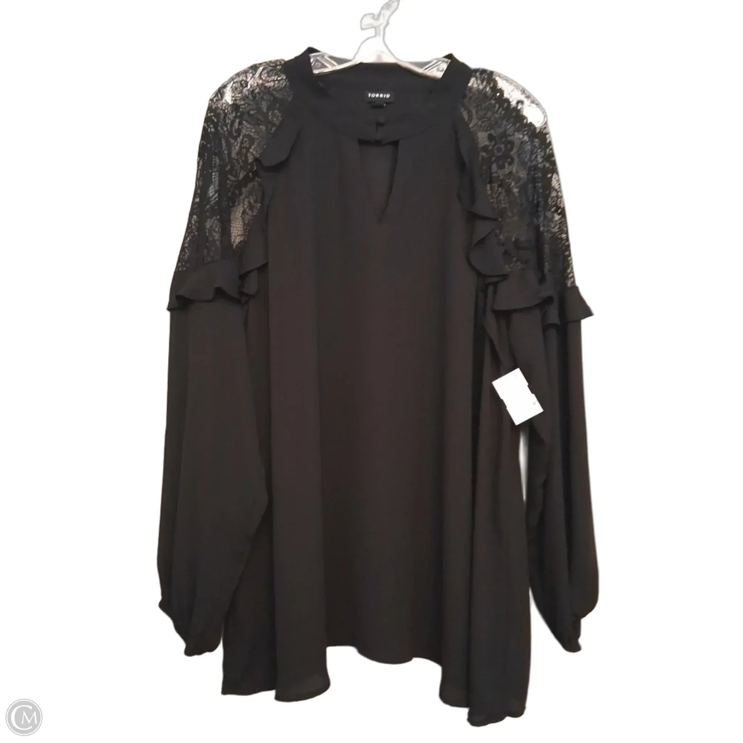 Top Long Sleeve By Torrid In Black, Size: 3x