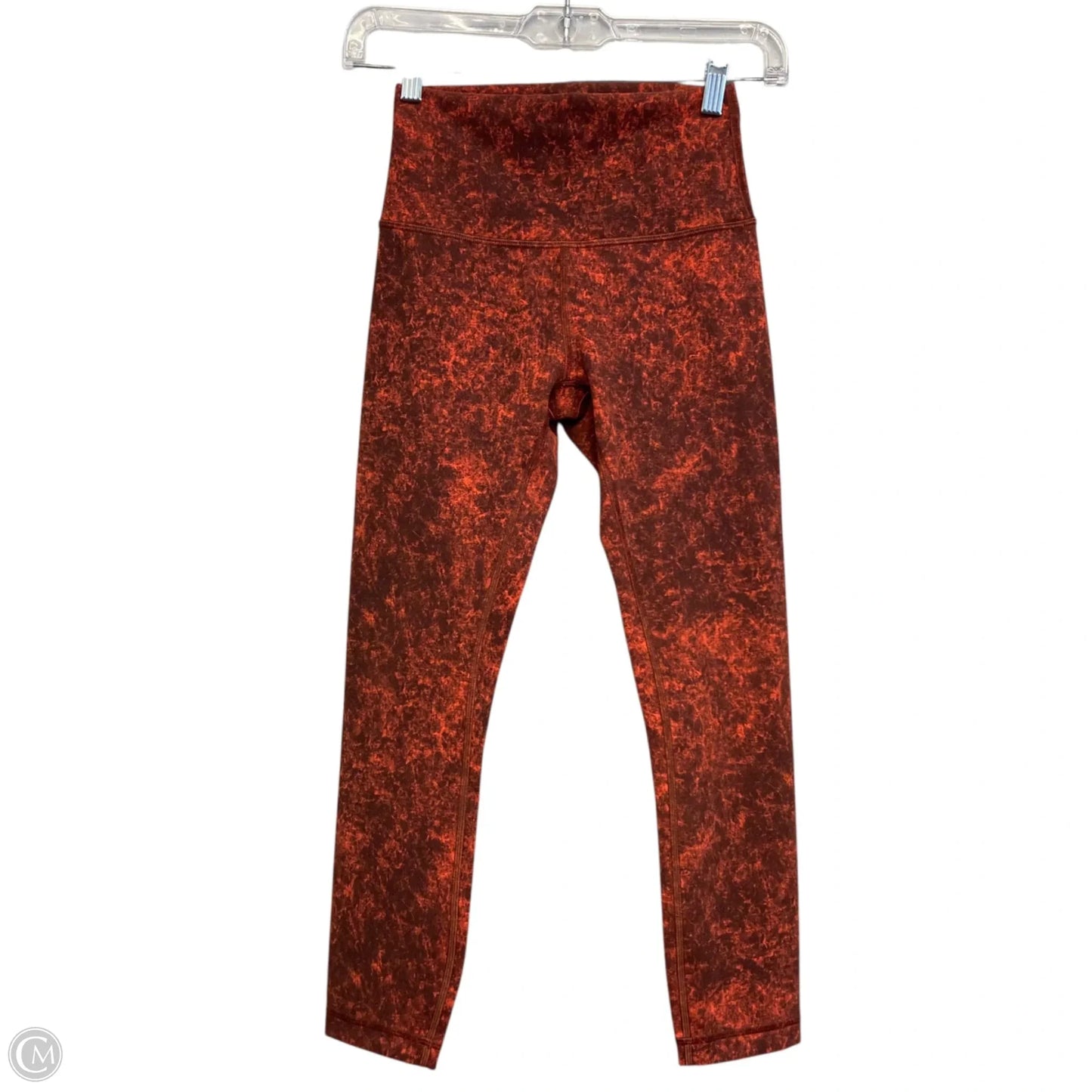 Athletic Capris By Lululemon In Orange, Size: S