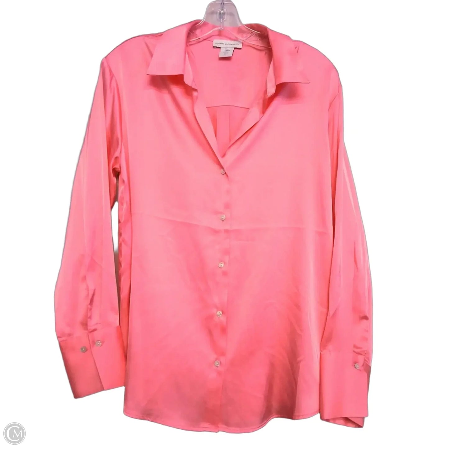 Blouse Long Sleeve By Cupcakes And Cashmere In Pink, Size: M