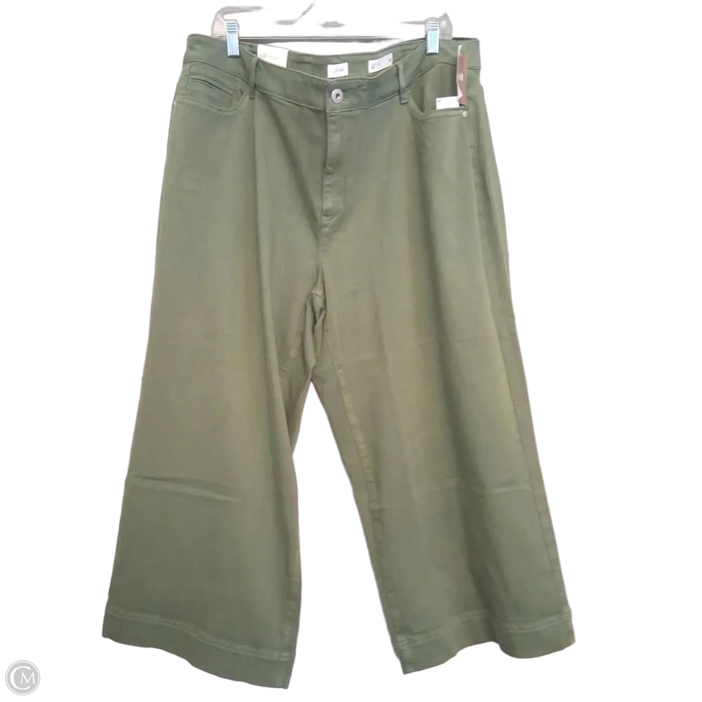 Pants Wide Leg By J. Jill In Green, Size: 24