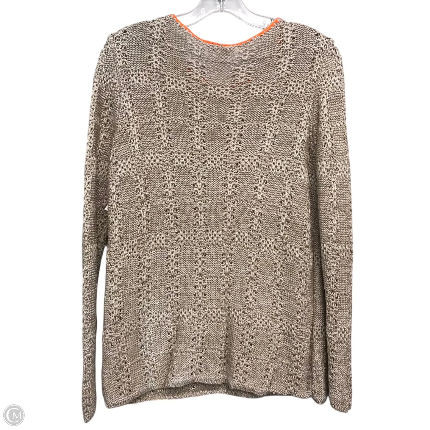 Sweater By Coldwater Creek In Tan, Size: L