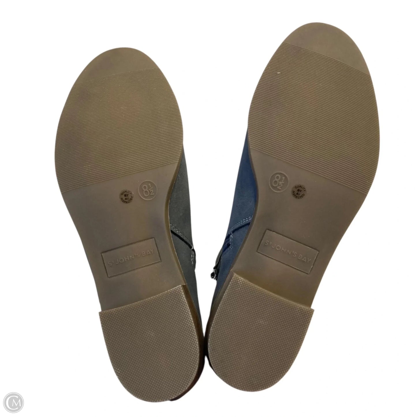 Boots Ankle Flats By St Johns Bay In Grey, Size: 8.5