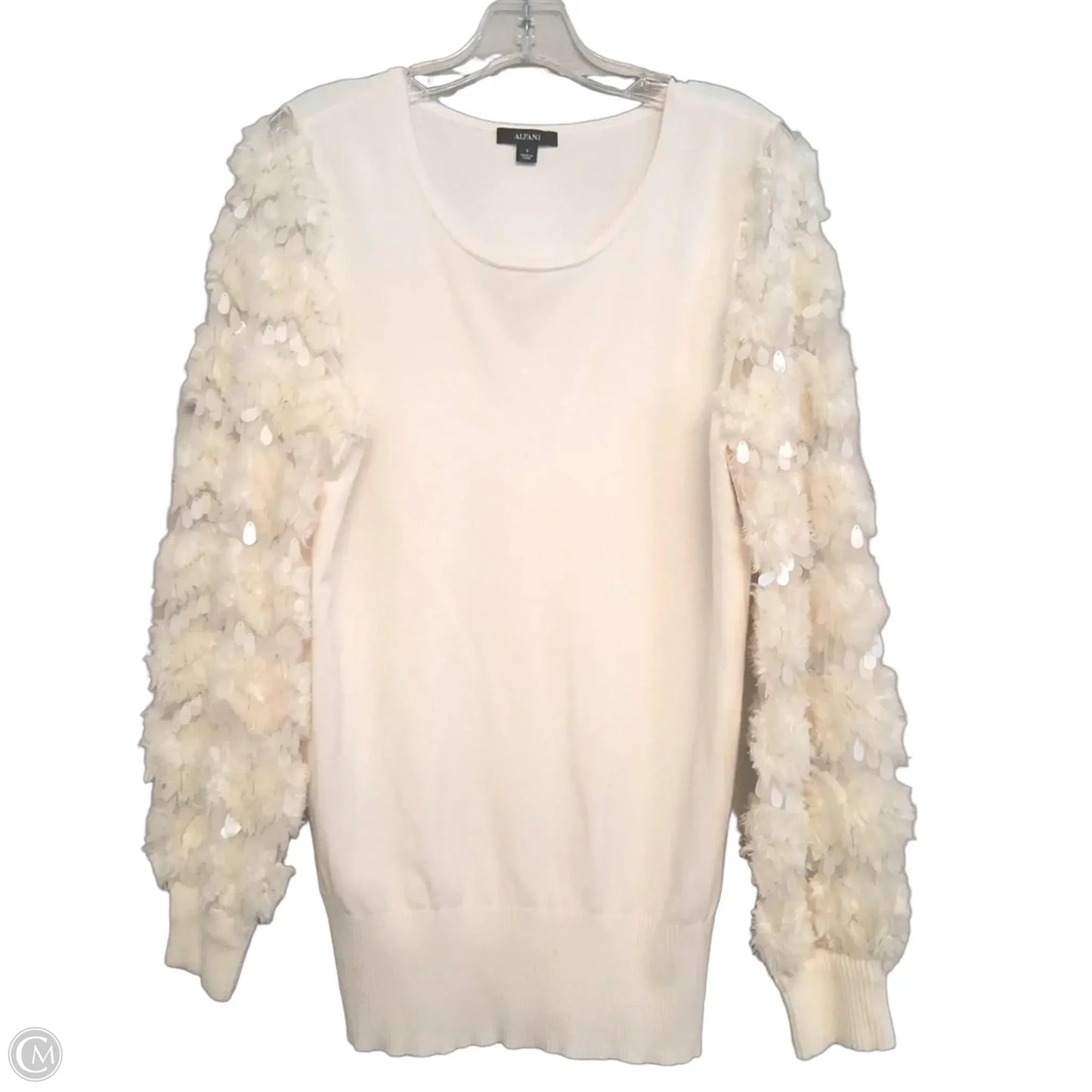 Sweater By Alfani In Cream, Size: S