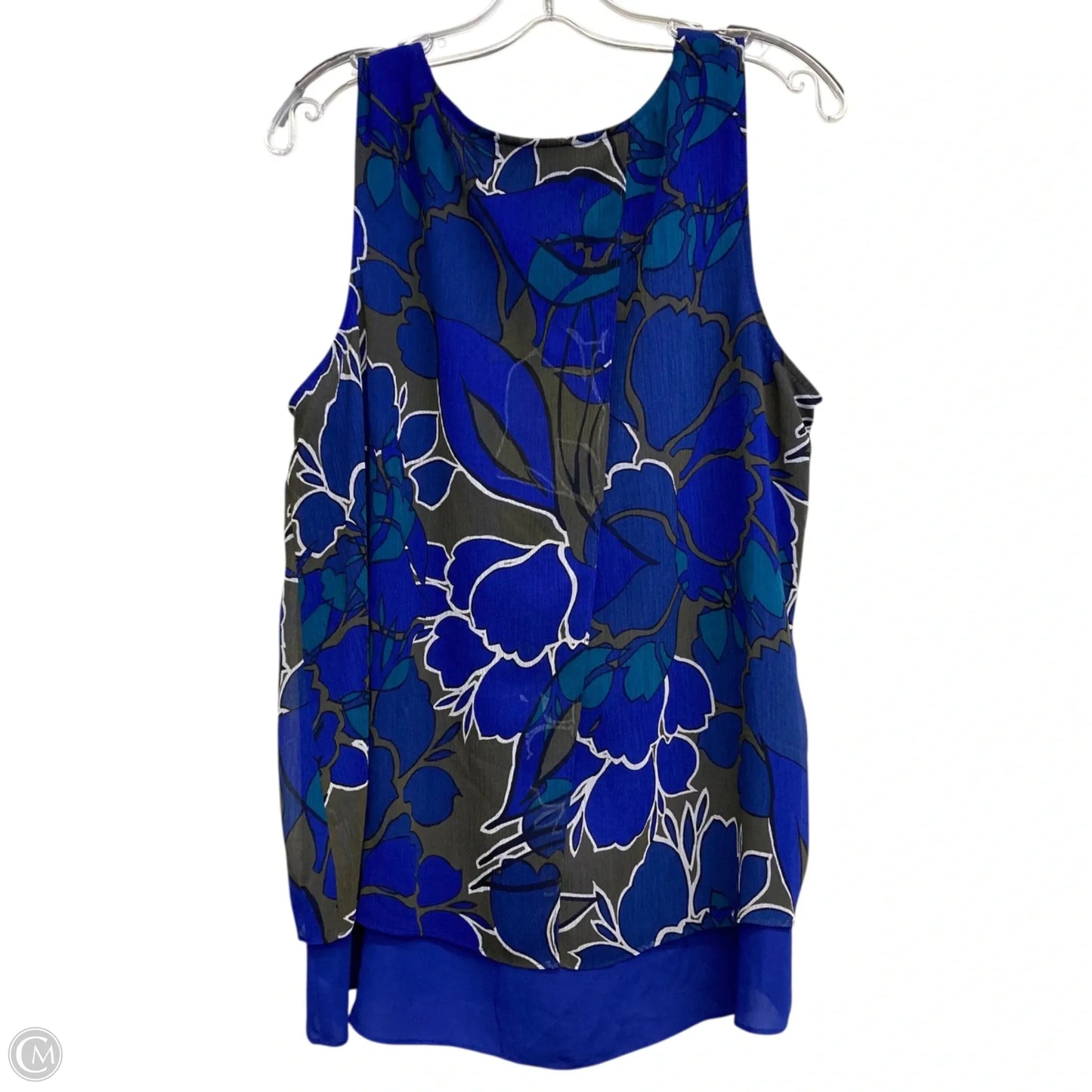 Top Sleeveless By Apt 9 In Blue, Size: Xl