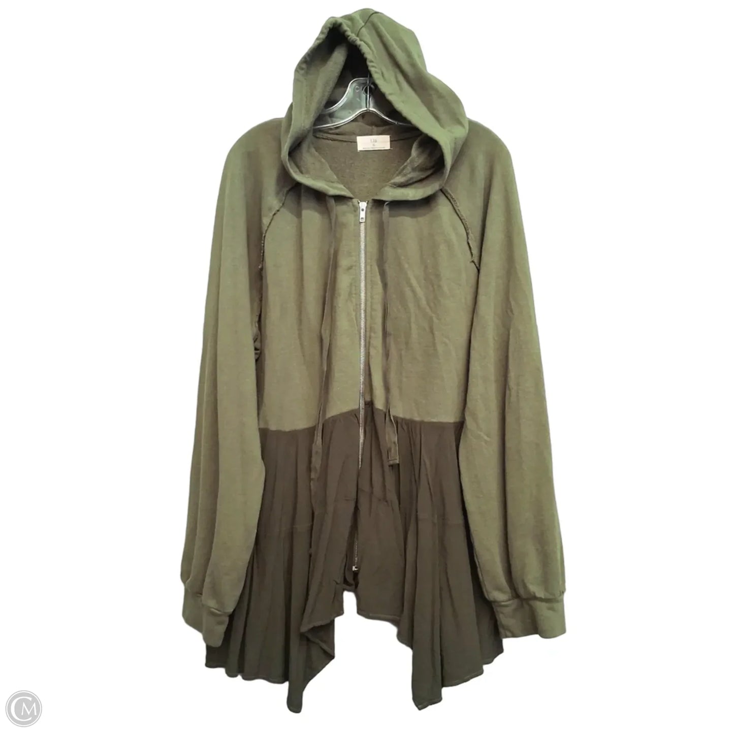 Sweatshirt Hoodie By T.la In Green, Size: Xl