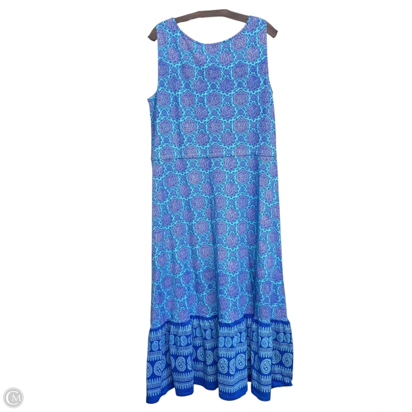 Dress Casual Maxi By Talbots In Blue, Size: 1x