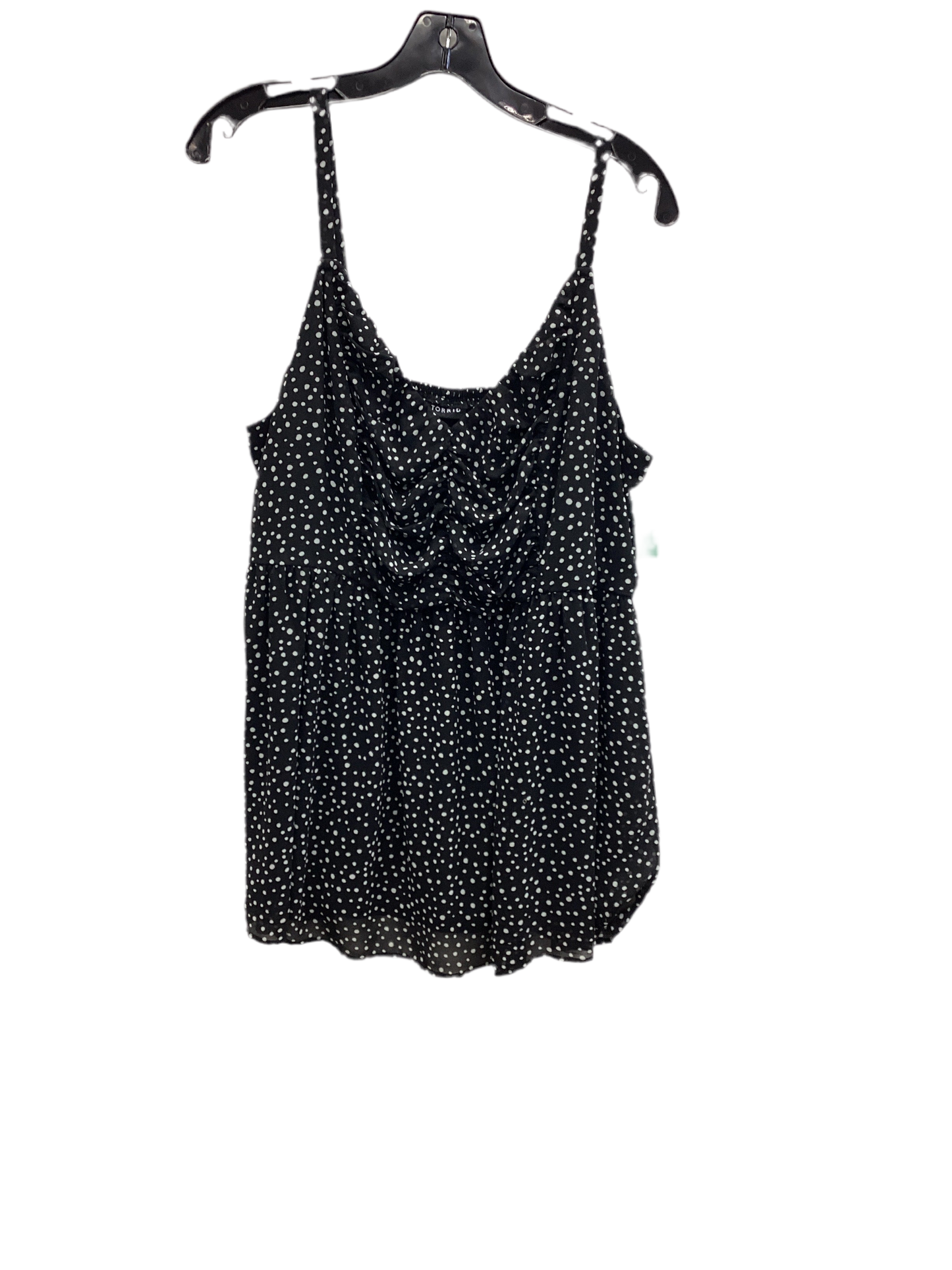 Top Sleeveless By Torrid In Black & White, Size:1X