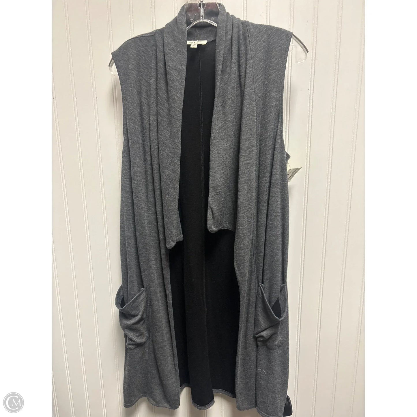 Vest Other By Max Studio In Grey, Size: M