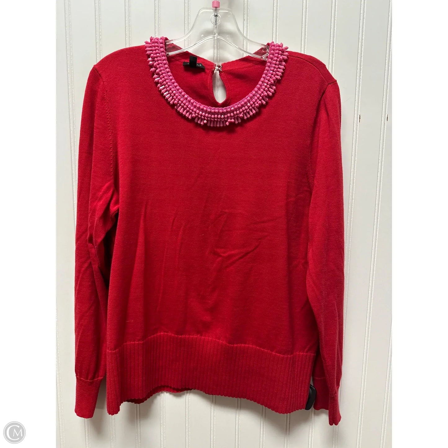 Sweater By Talbots In Red, Size: L