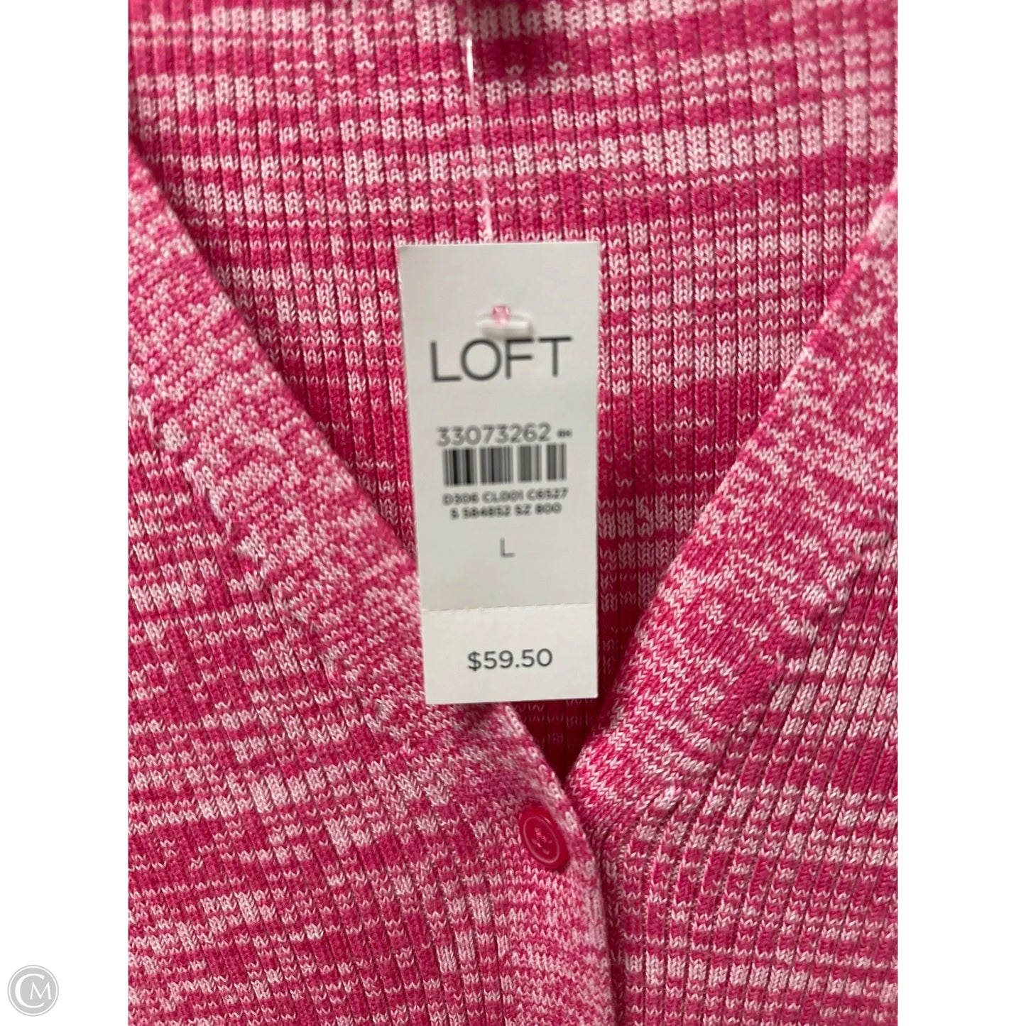 Cardigan By Loft In Pink, Size: L
