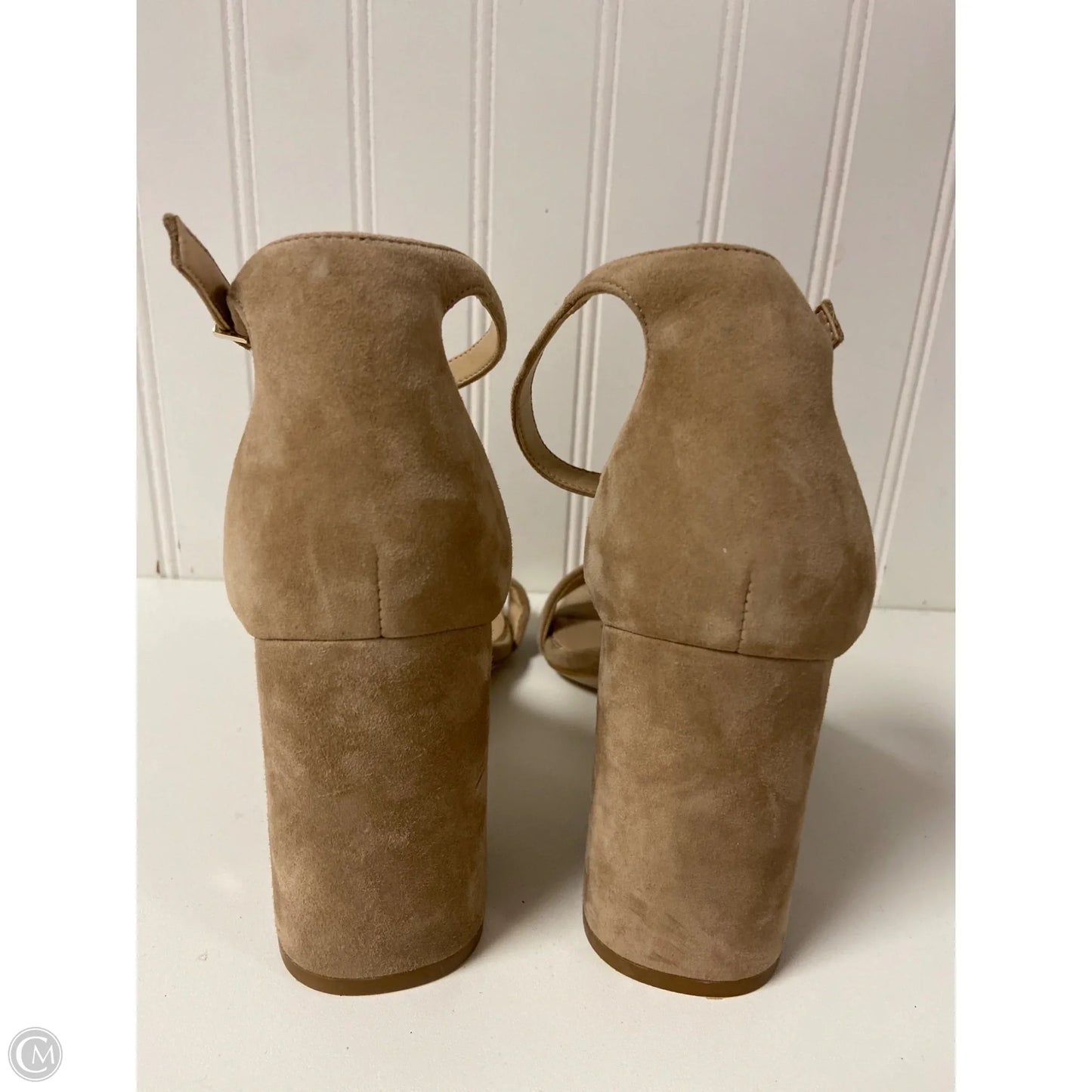 Sandals Heels Block By Sam Edelman In Beige, Size: 10