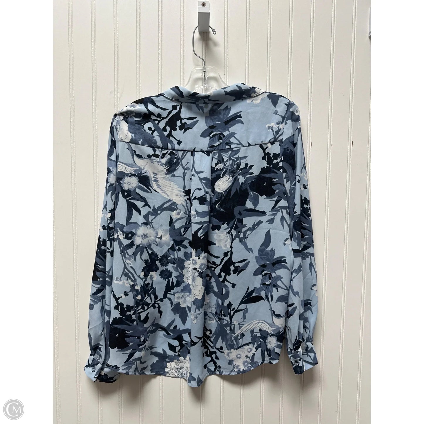 Top Long Sleeve By Philosophy In Blue, Size: M