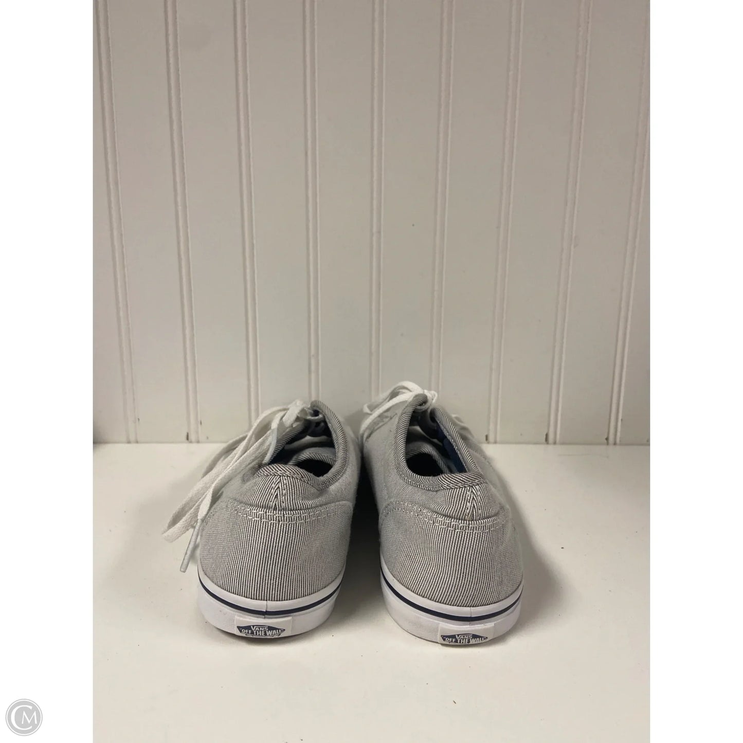 Shoes Sneakers By Vans In Blue & White, Size: 7