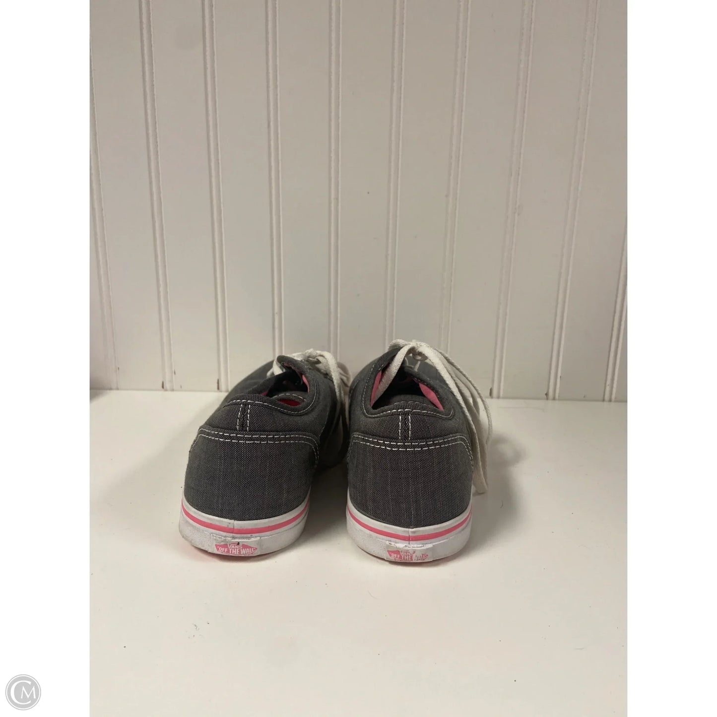 Shoes Sneakers By Vans In Grey & Pink, Size: 7.5