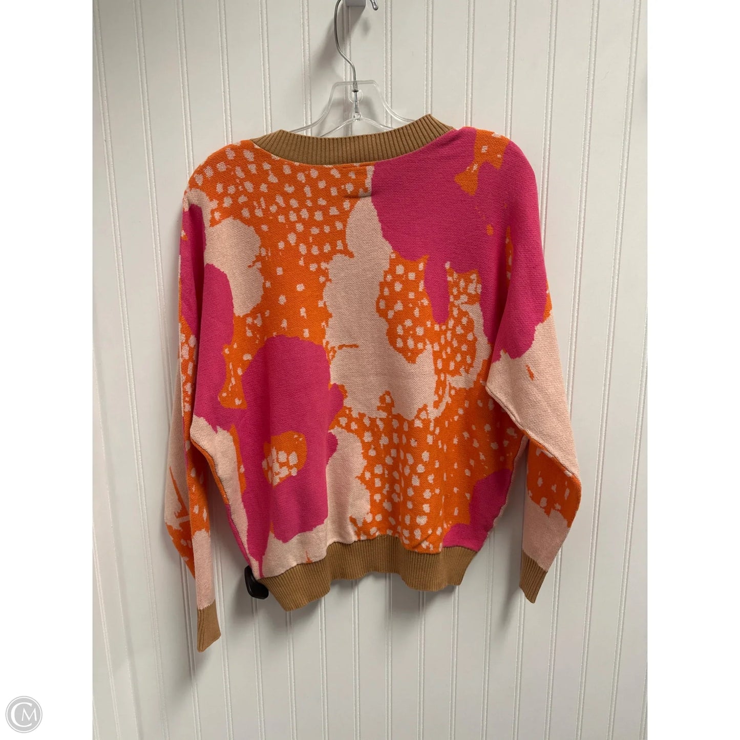 Sweater By Clothes Mentor In Orange & Pink, Size: S