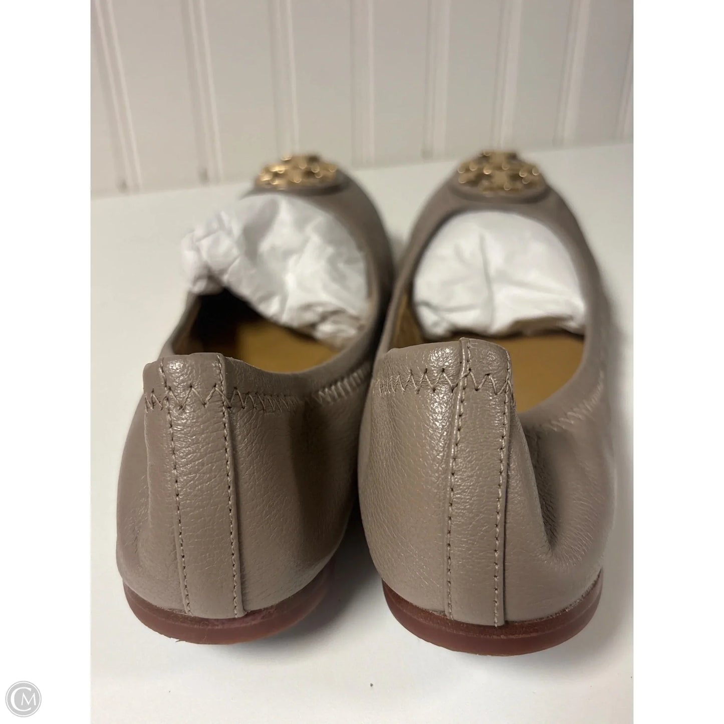 Shoes Designer By Tory Burch In Taupe, Size: 8