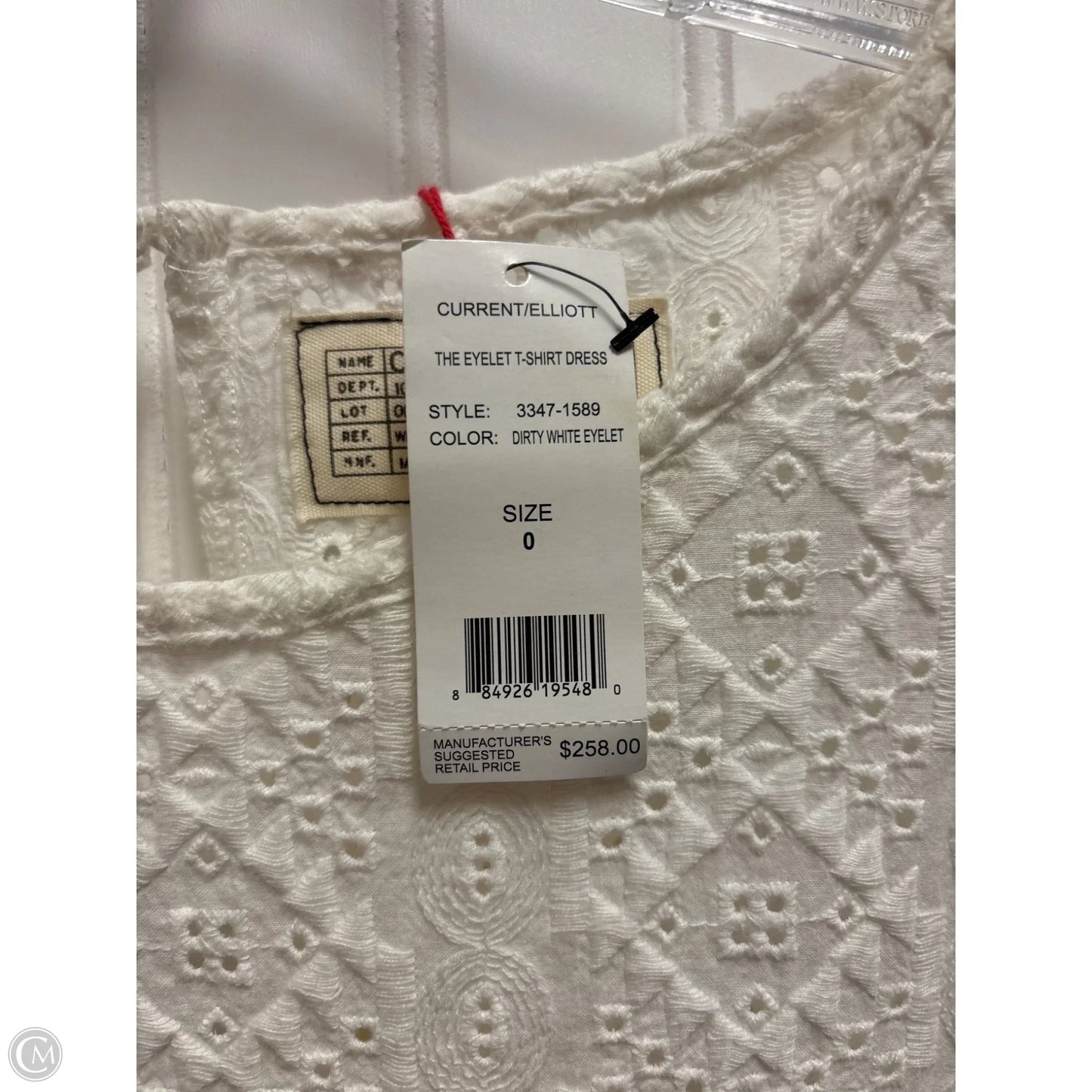 Dress Casual Short By Current/elliott In Ivory, Size: Xs