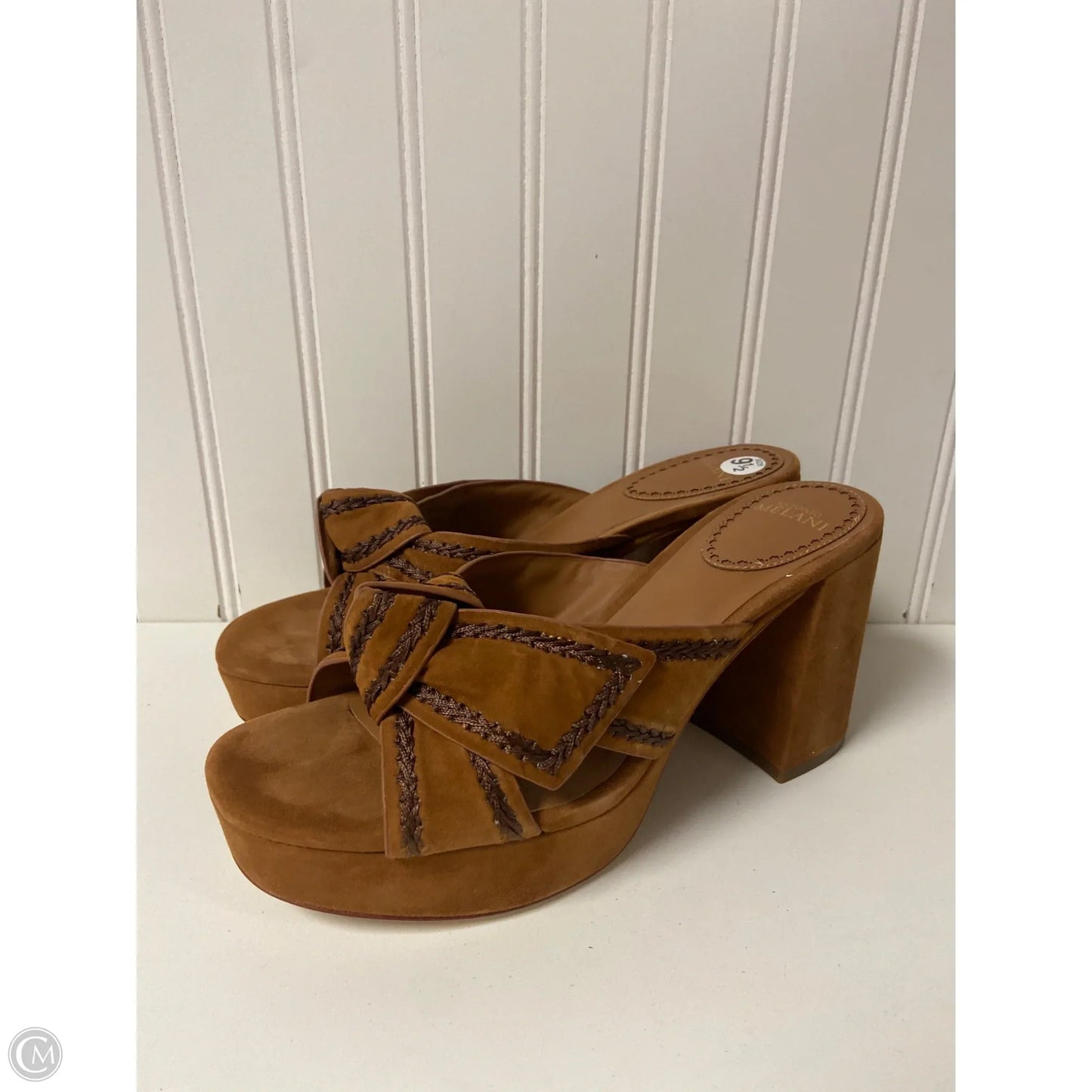 Sandals Heels Platform By Antonio Melani In Brown, Size: 9.5