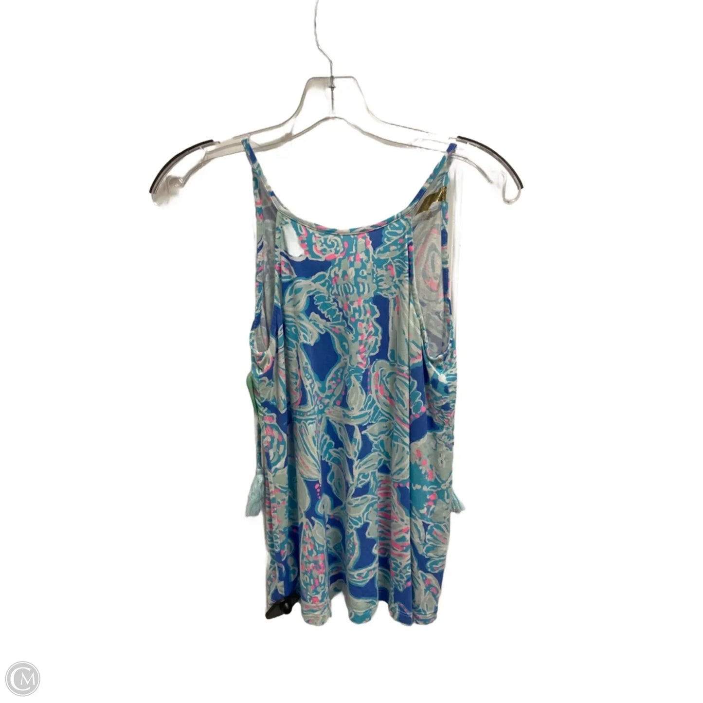 Top Sleeveless Designer By Lilly Pulitzer In Blue & Pink, Size: Xxs