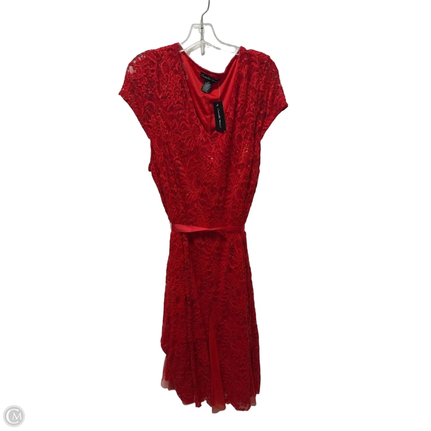 Dress Party Midi By Clothes Mentor In Red, Size: 3x