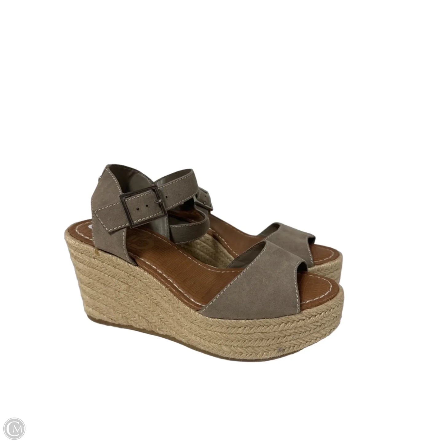Sandals Heels Wedge By Circus By Sam Edelman In Taupe, Size: 9
