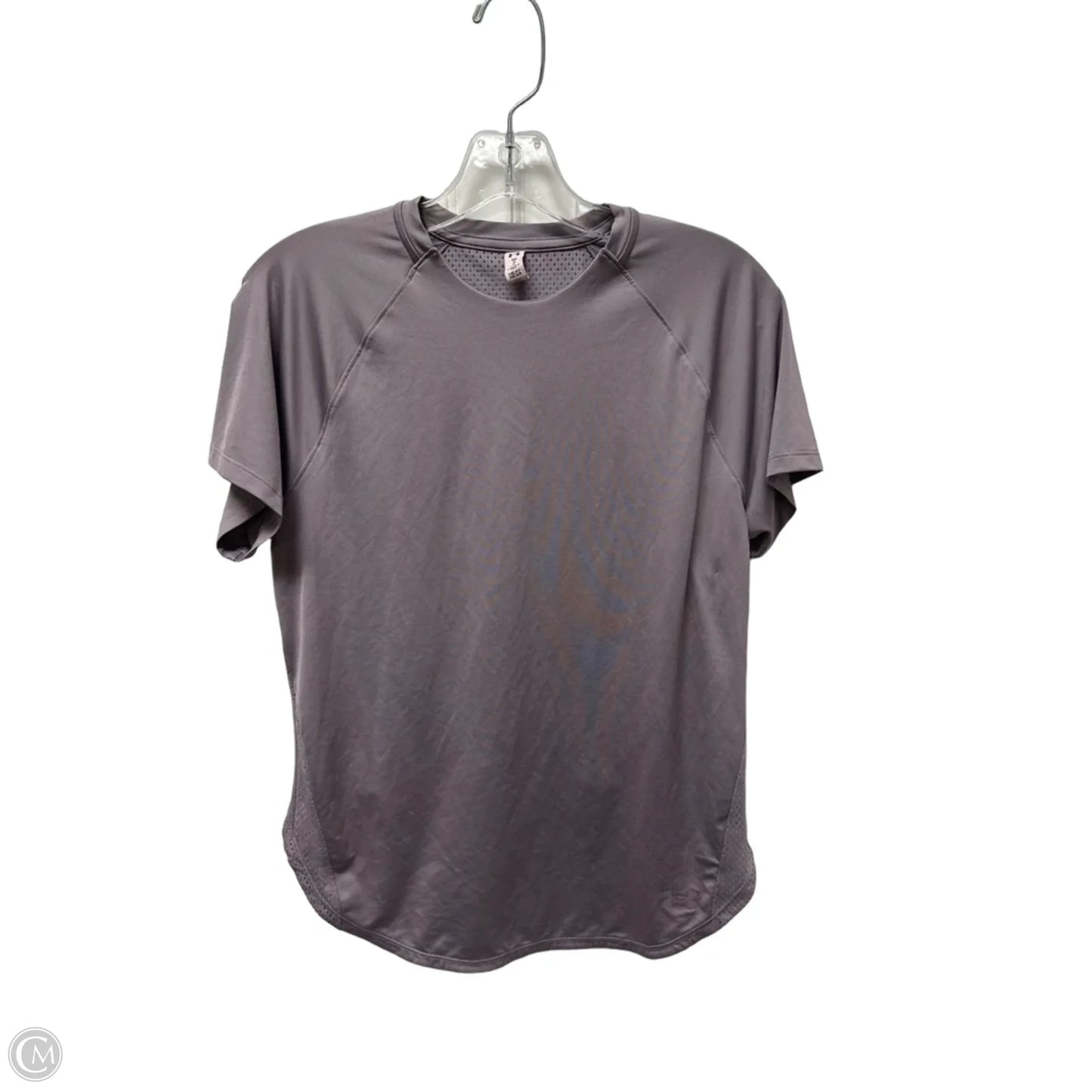 Athletic Top Short Sleeve By Under Armour In Purple, Size: M
