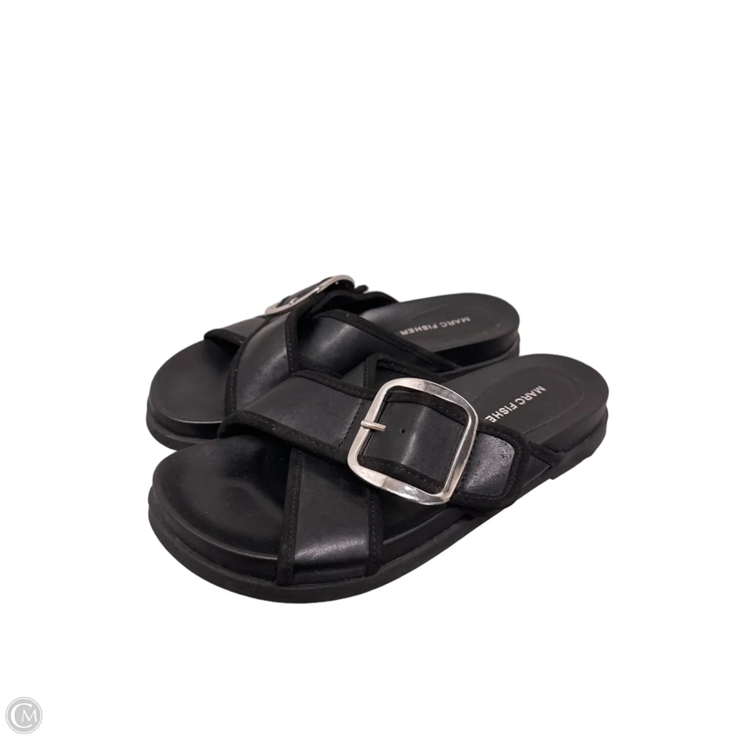 Sandals Flats By Marc Fisher In Black, Size: 8