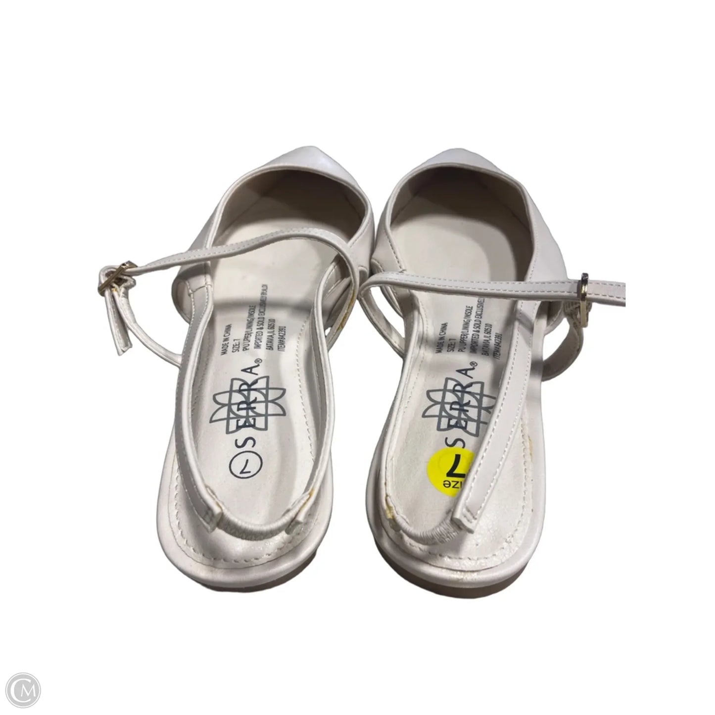 Shoes Flats By Serra In Cream, Size: 7