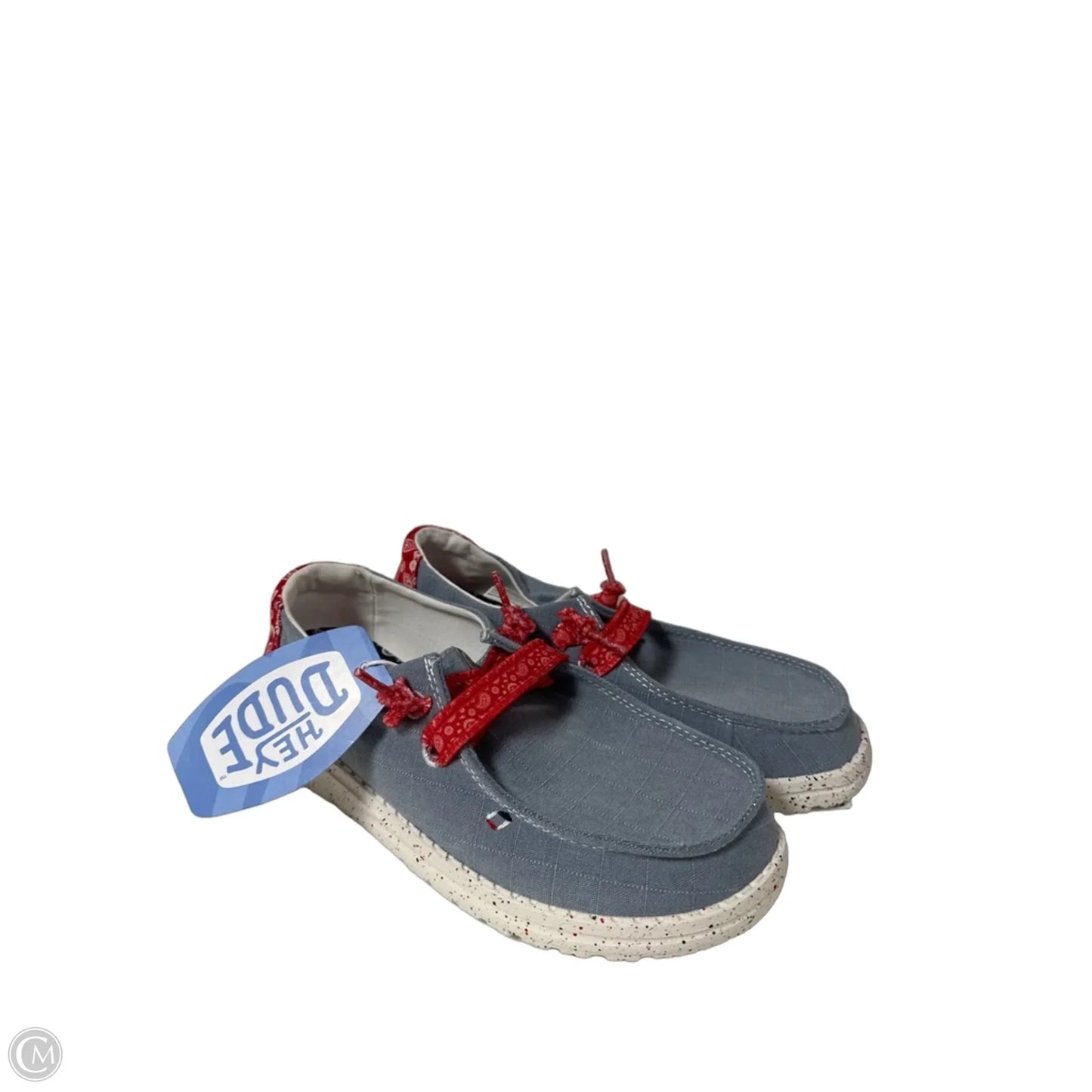 Shoes Flats By Hey Dude In Blue, Size: 7