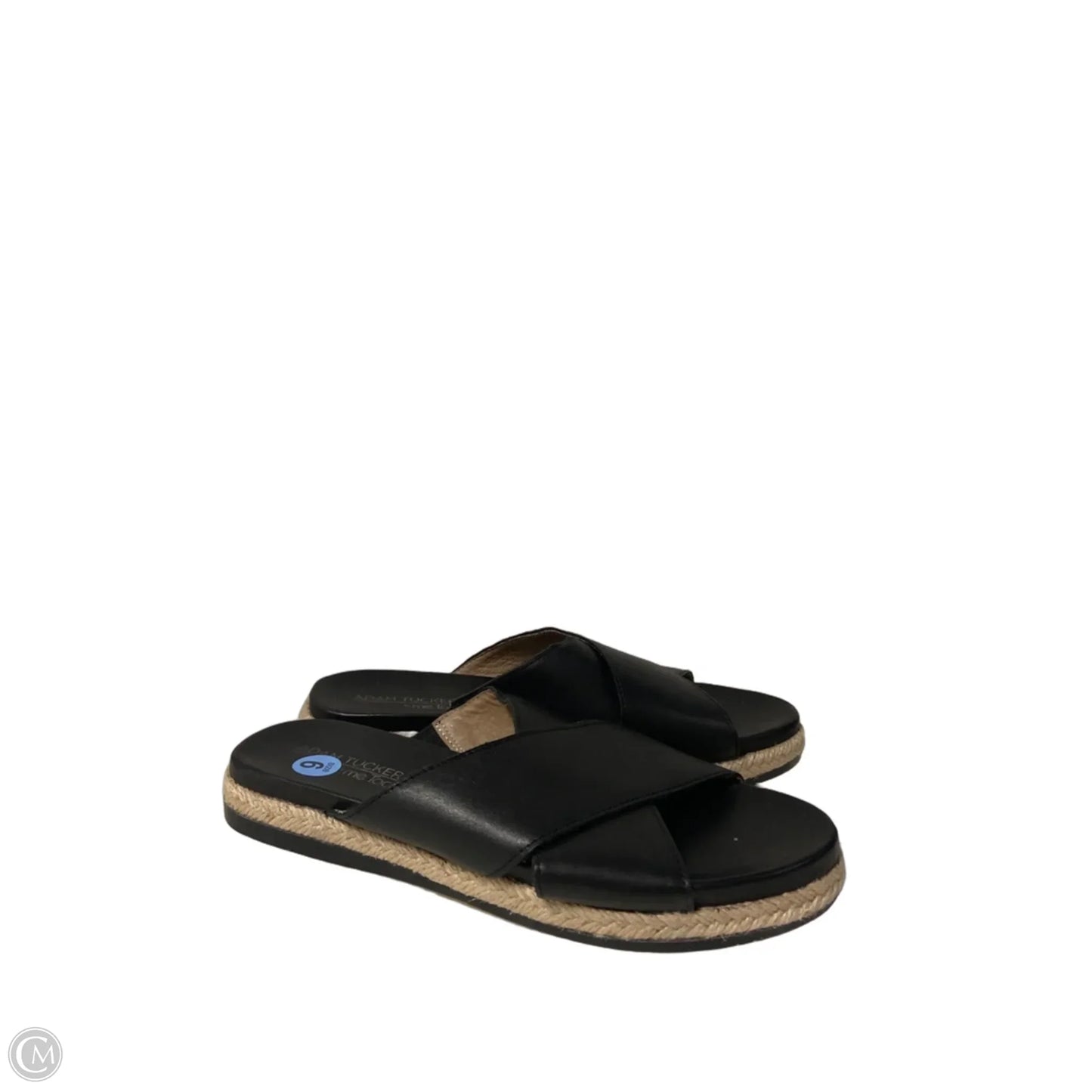 Sandals Flats By Adam Tucker In Black, Size: 6