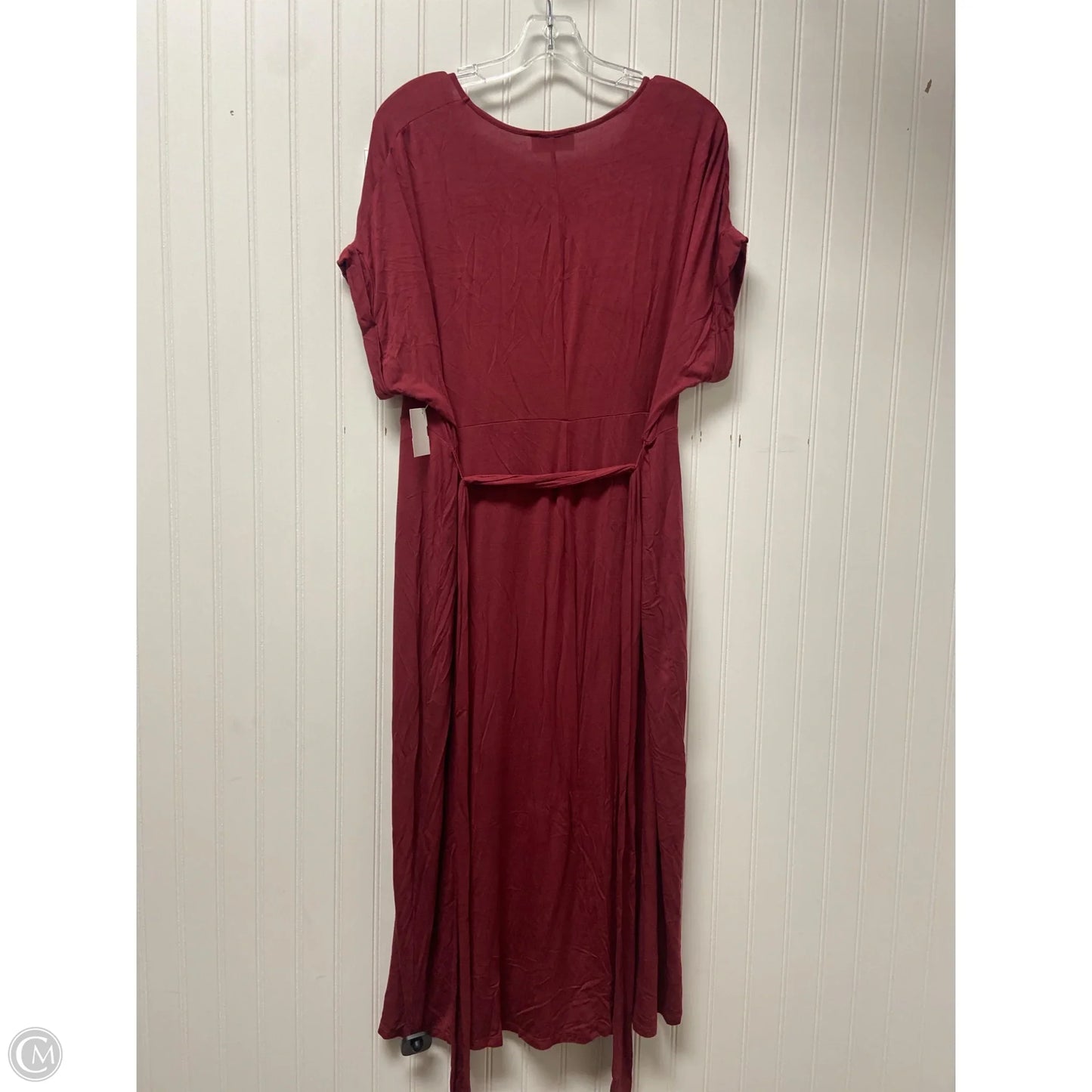 Dress Casual Midi By Lane Bryant In Red, Size: Xlp