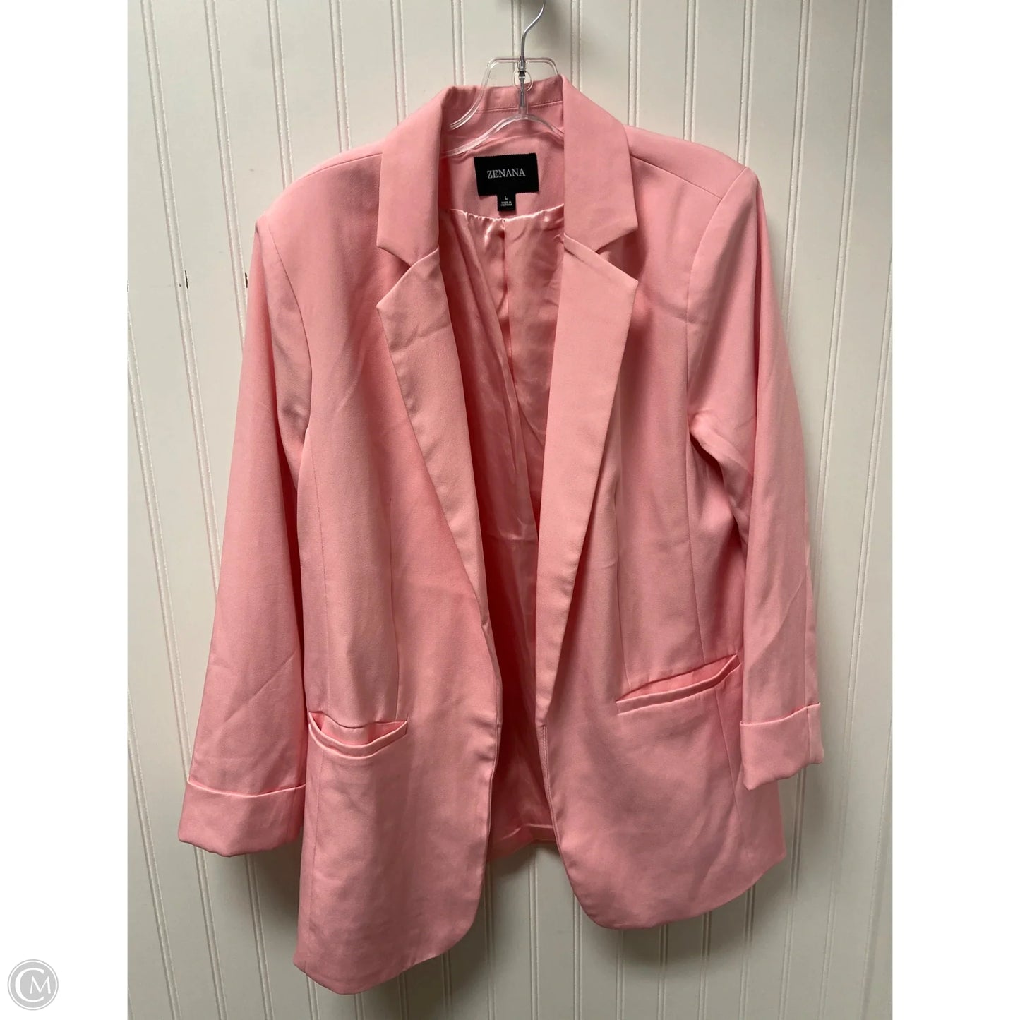 Blazer By Zenana Outfitters In Pink, Size: L