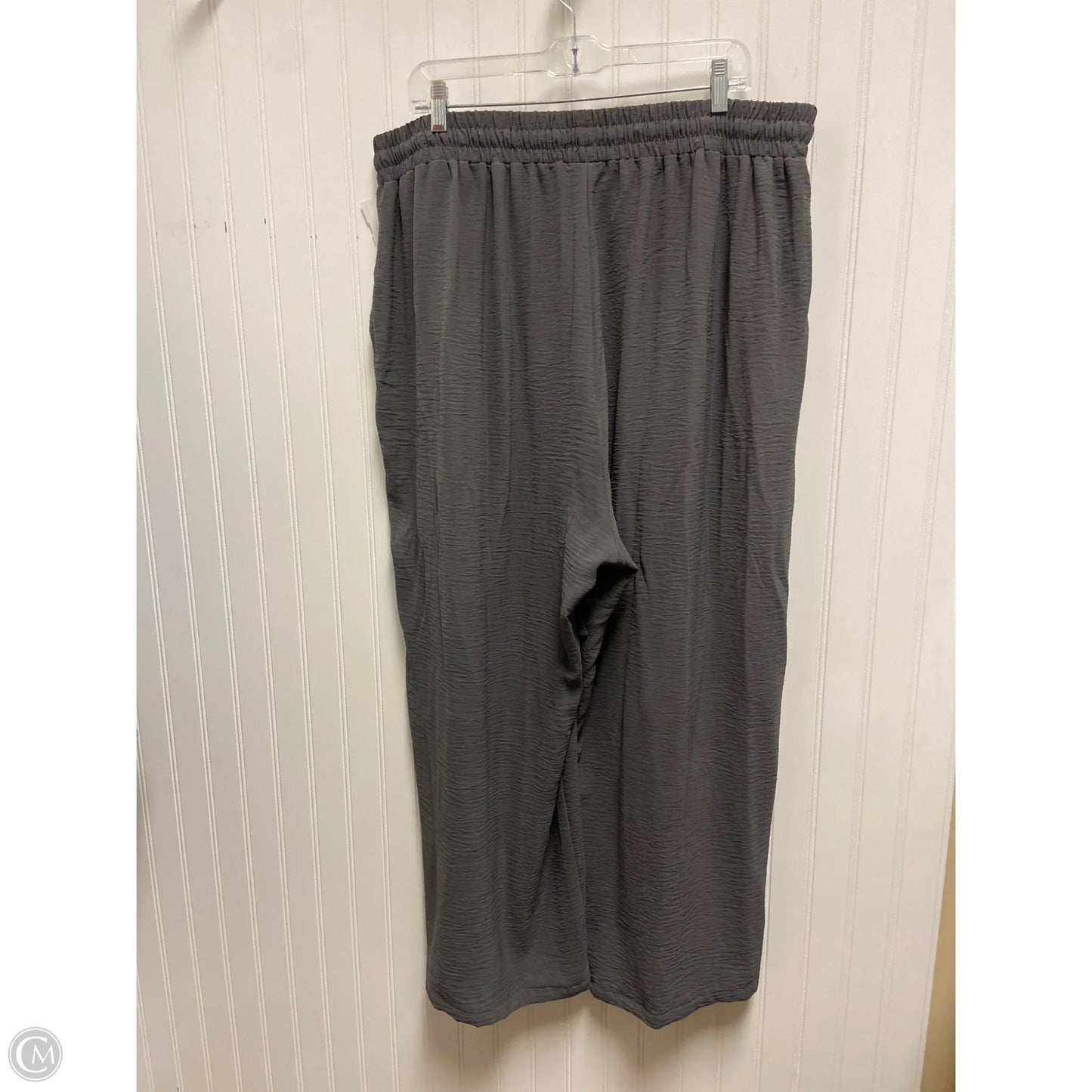 Pants Wide Leg By Clothes Mentor In Grey, Size: 4x