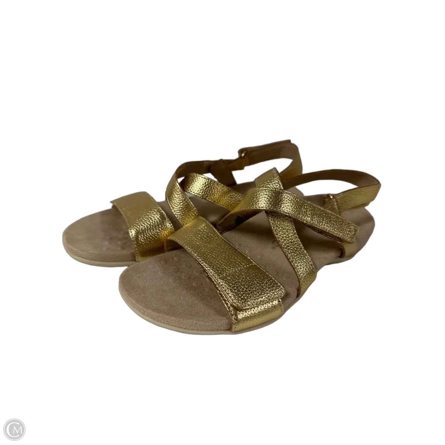 Sandals Flats By Vionic In Gold, Size: 8