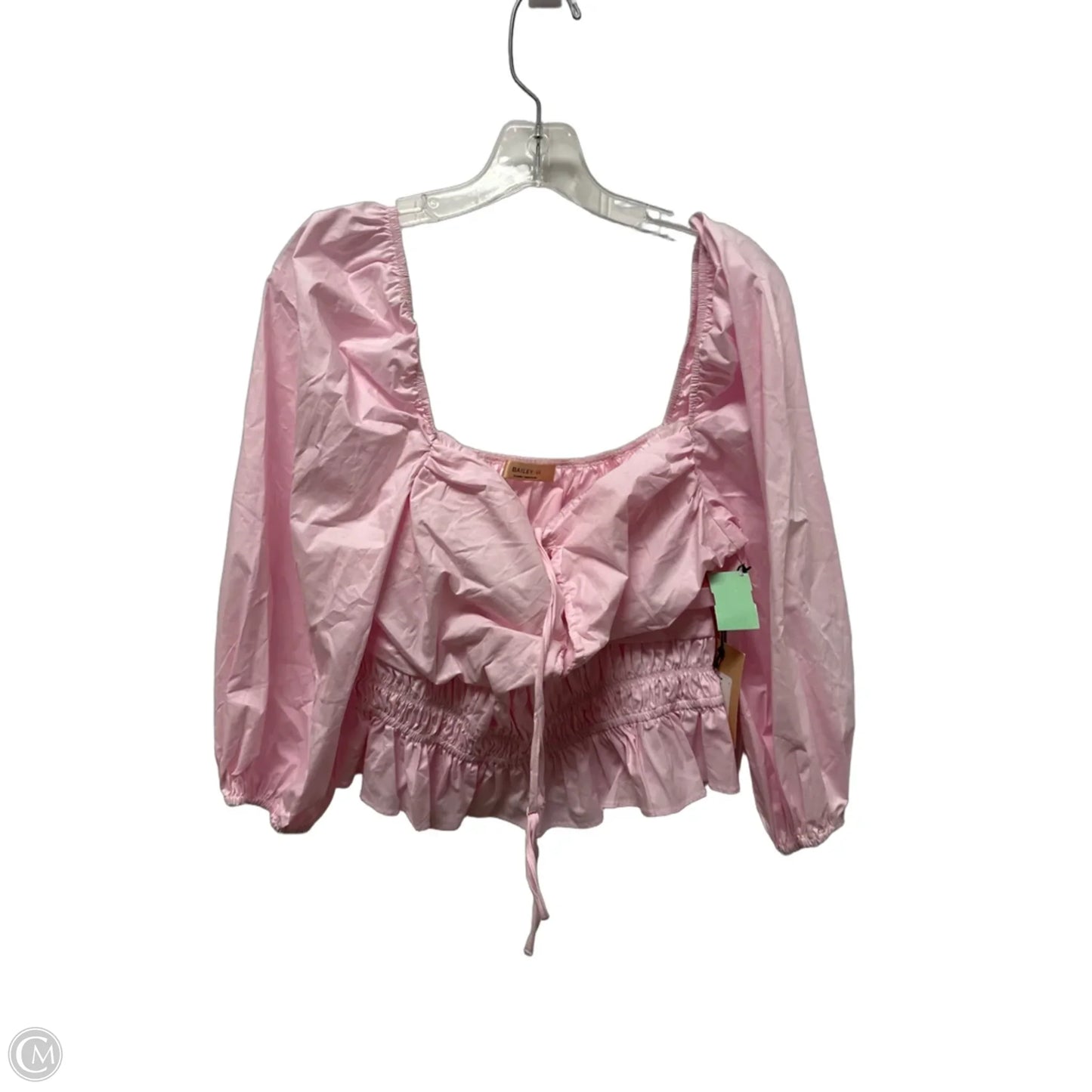 Top Long Sleeve By Bailey 44 In Pink, Size: Xl