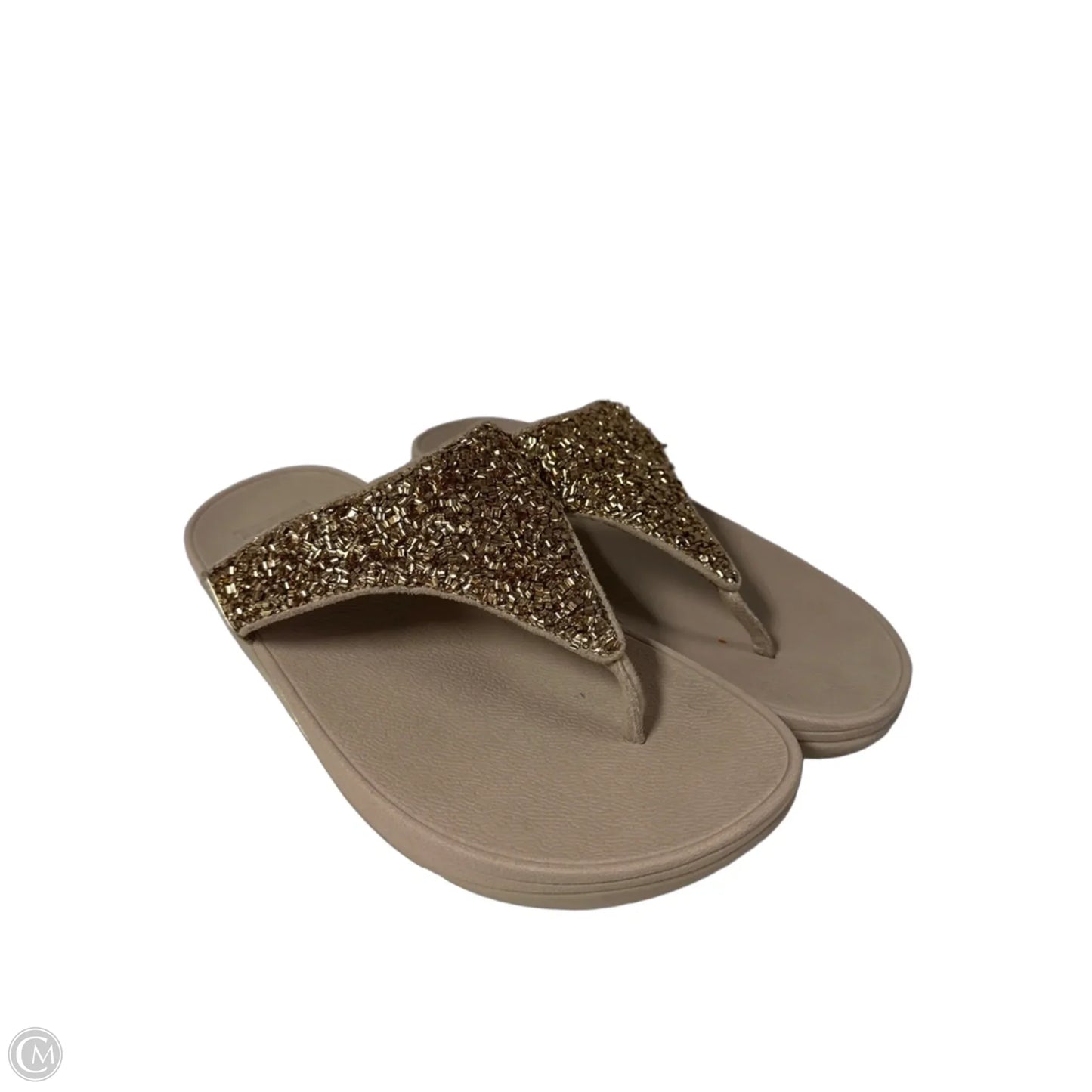 Sandals Flats By Fitflop In Gold, Size: 8
