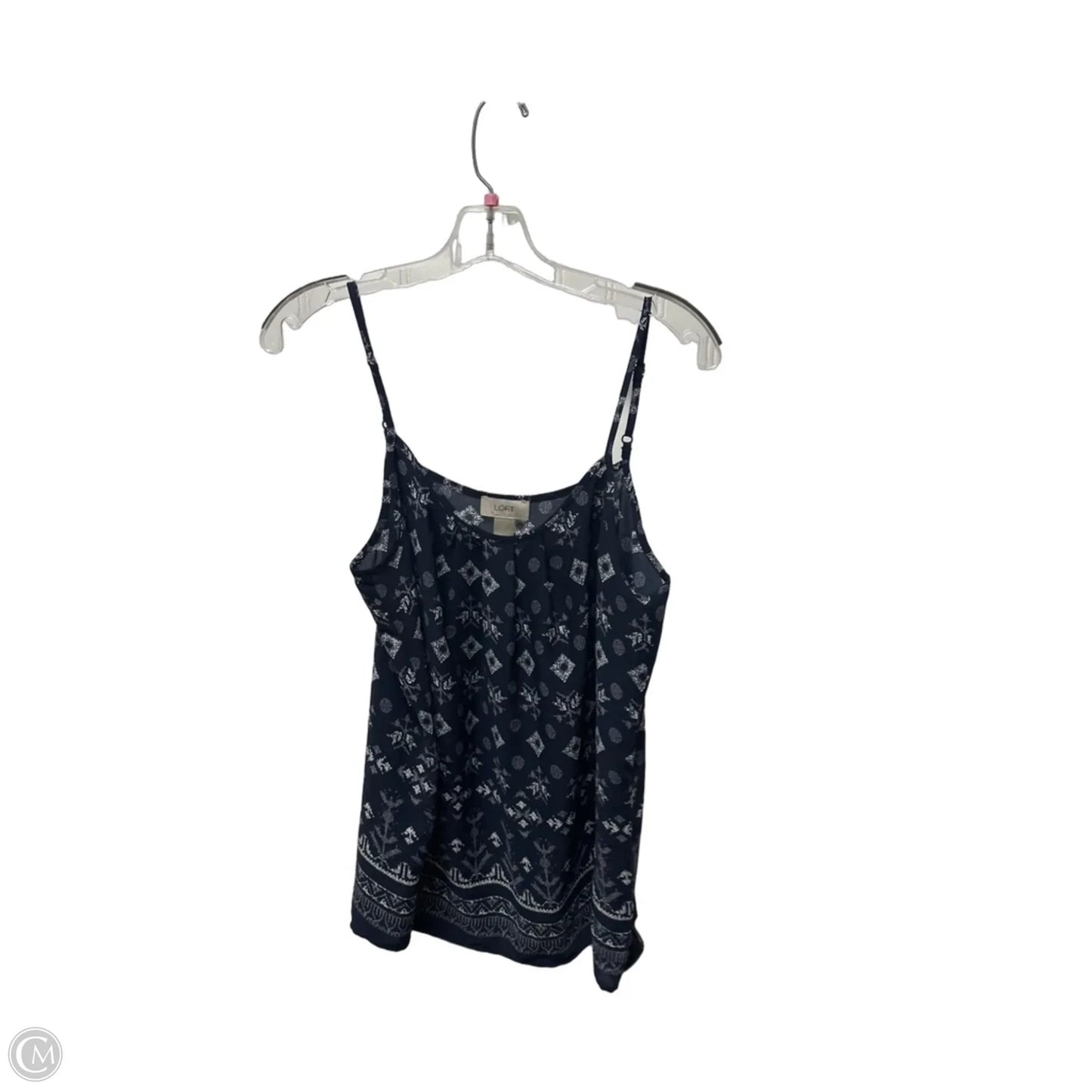 Top Sleeveless By Loft In Navy, Size: M