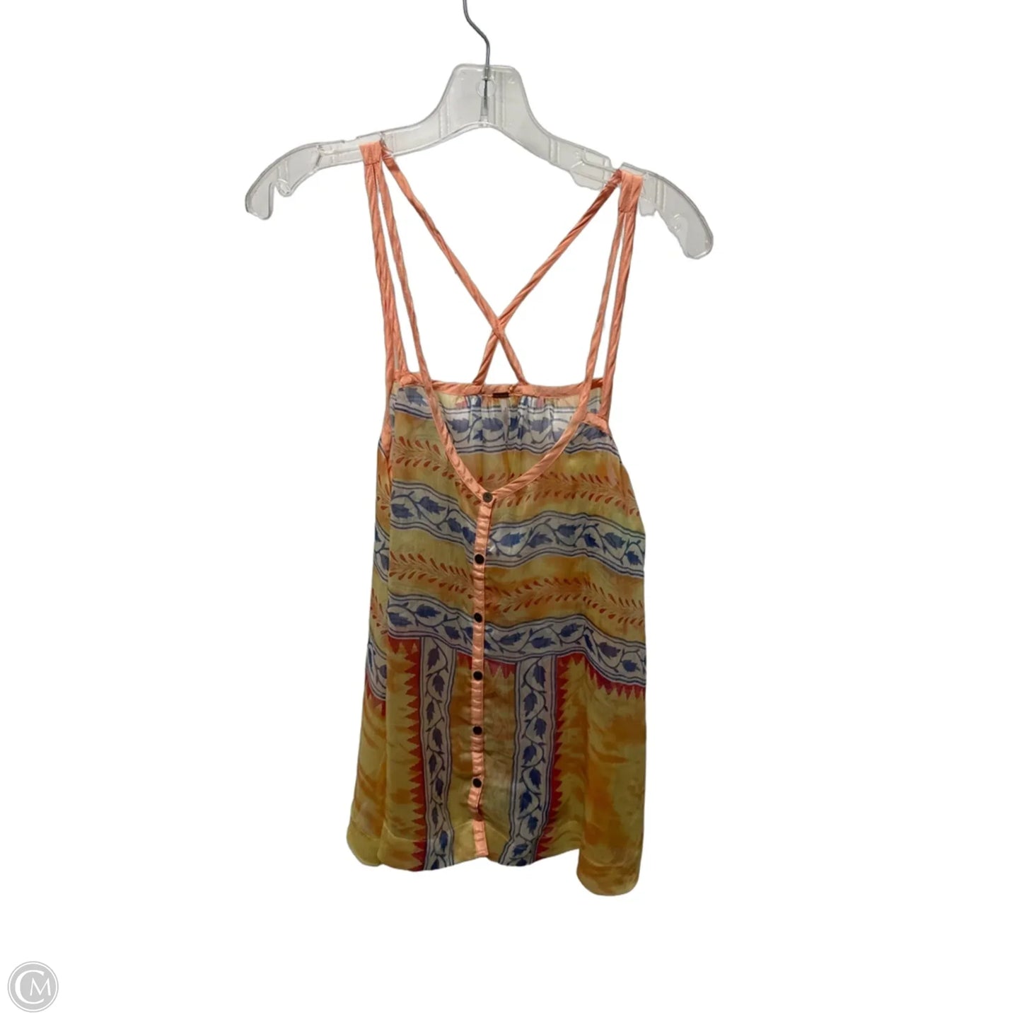Top Sleeveless By Free People In Yellow, Size: S